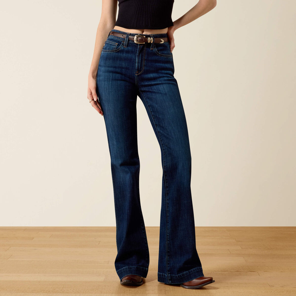 High Rise Avani Slim Trouser Jeans - Salinas