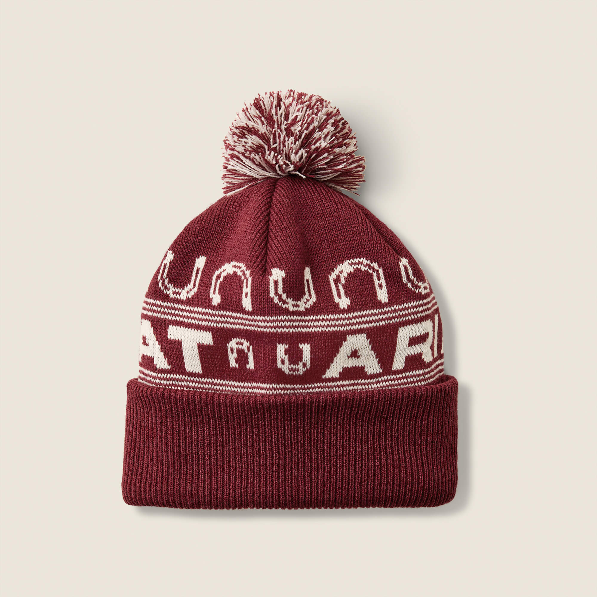 Apres Ski Beanie 01 - BURGUNDY