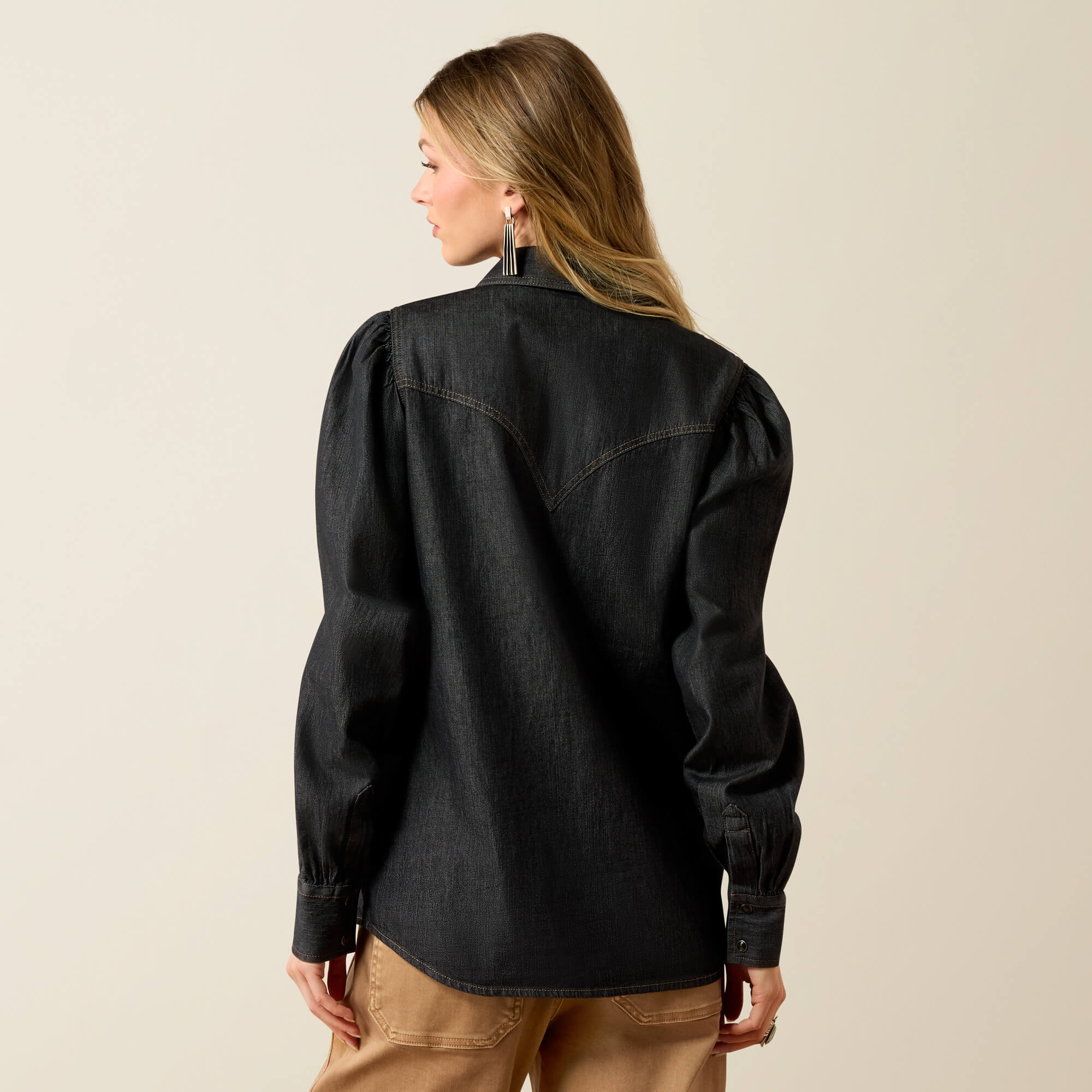 Nina Western Shirt Back - BLACK TINT