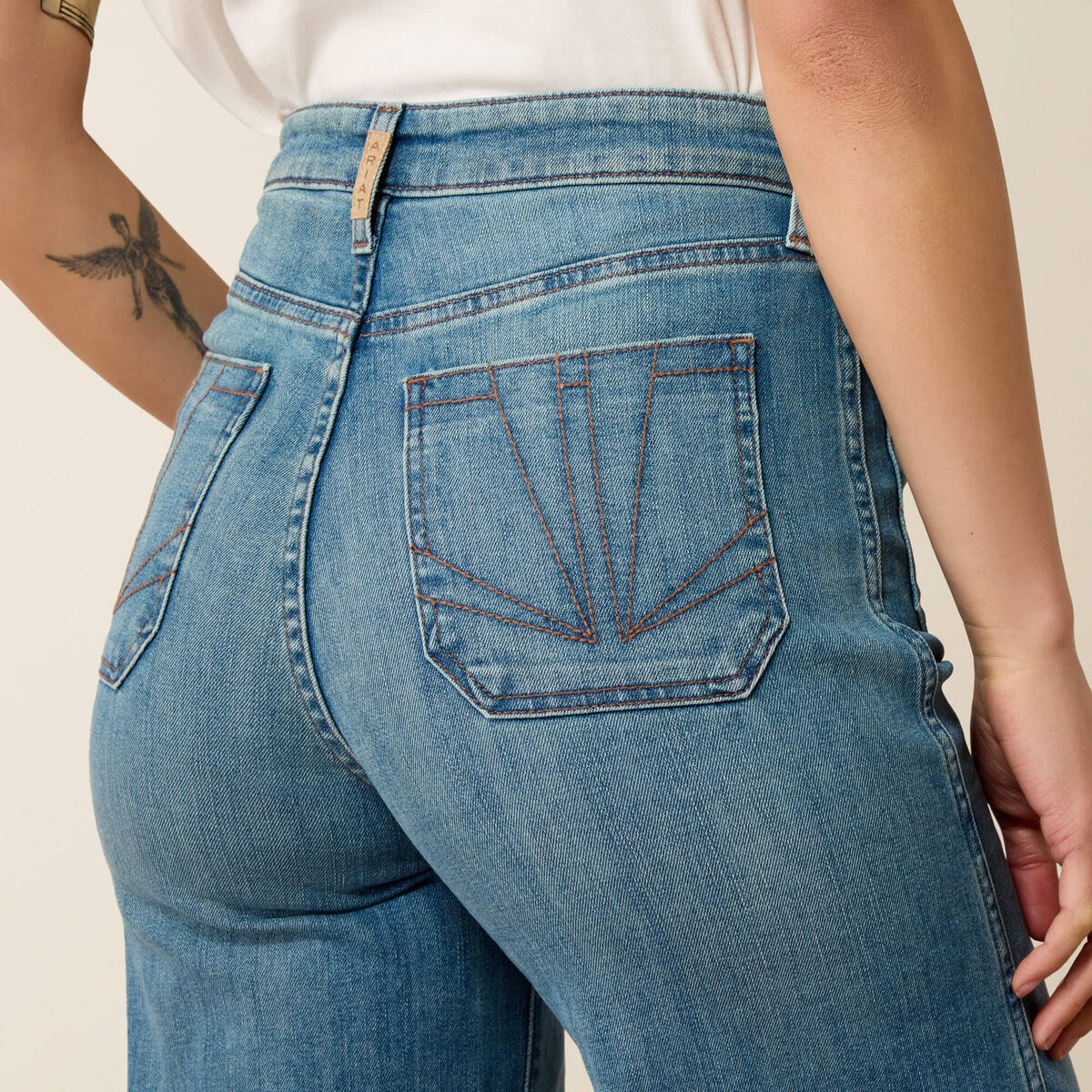 Ultra High Rise Mavis Wide Leg Jeans - Delaware