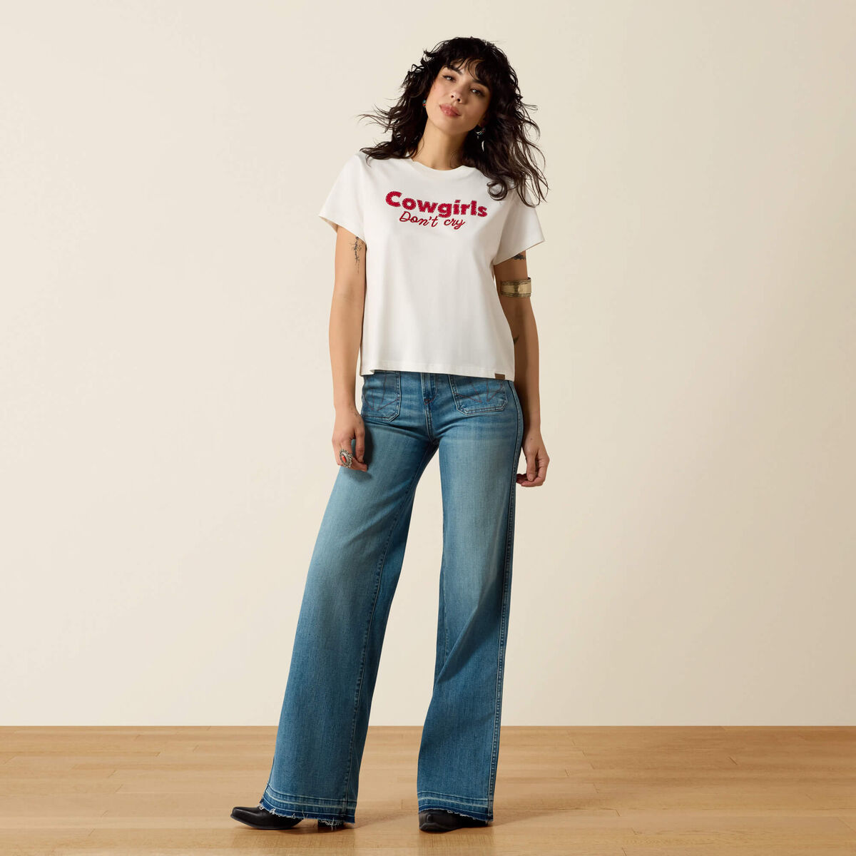 Ultra High Rise Mavis Wide Leg Jeans - Delaware