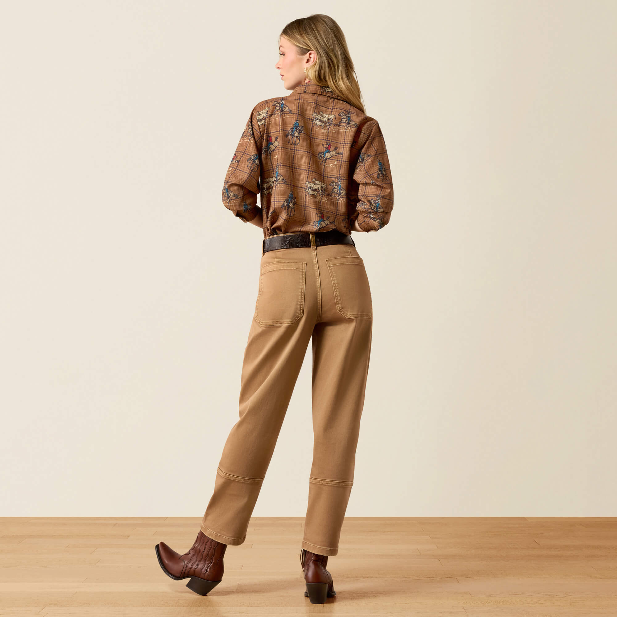 High Rise Jazmine Barrel Jeans 02 - TIGER'S EYE