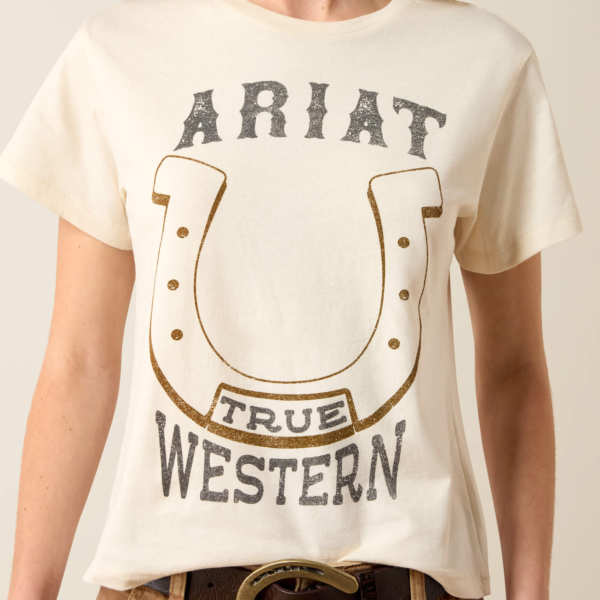 Ariat True West T-Shirt 01 - NATURAL