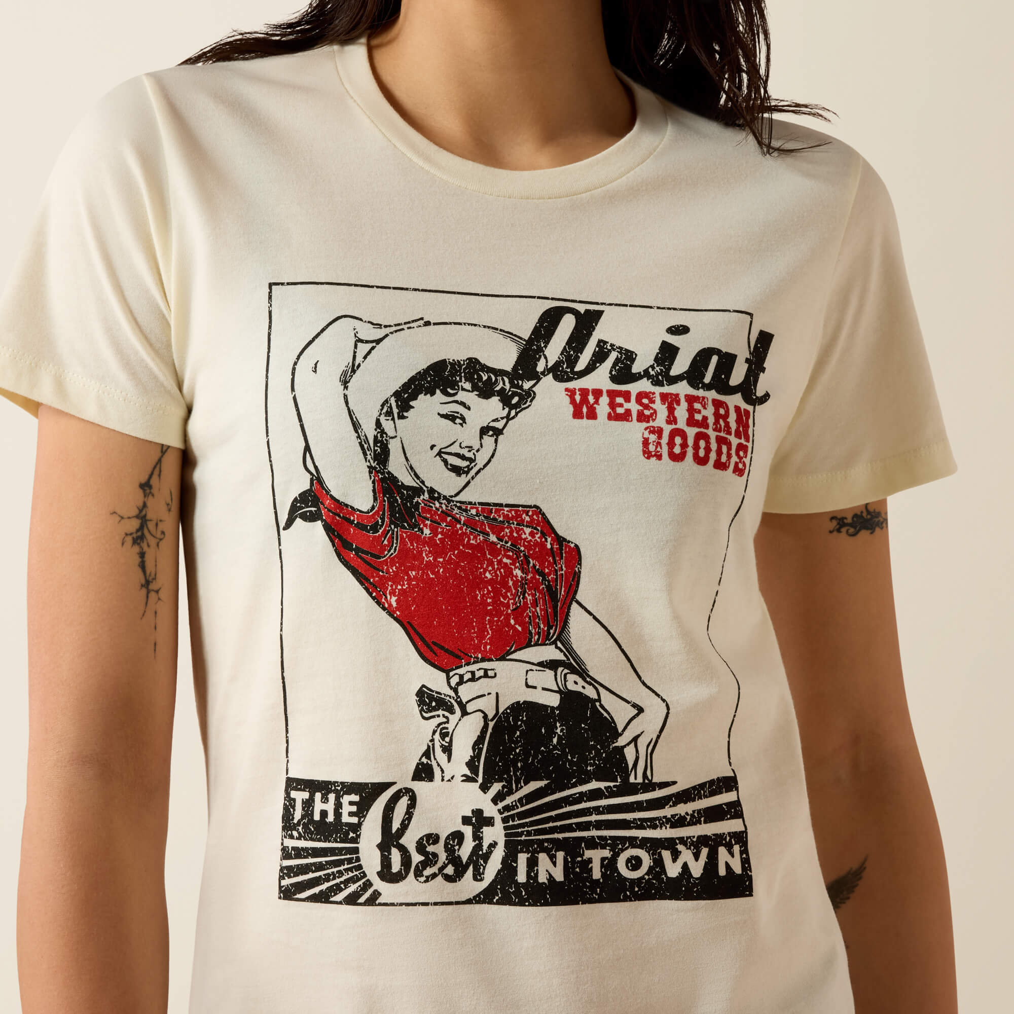 Ariat Best in Town T-Shirt 01 - NATURAL