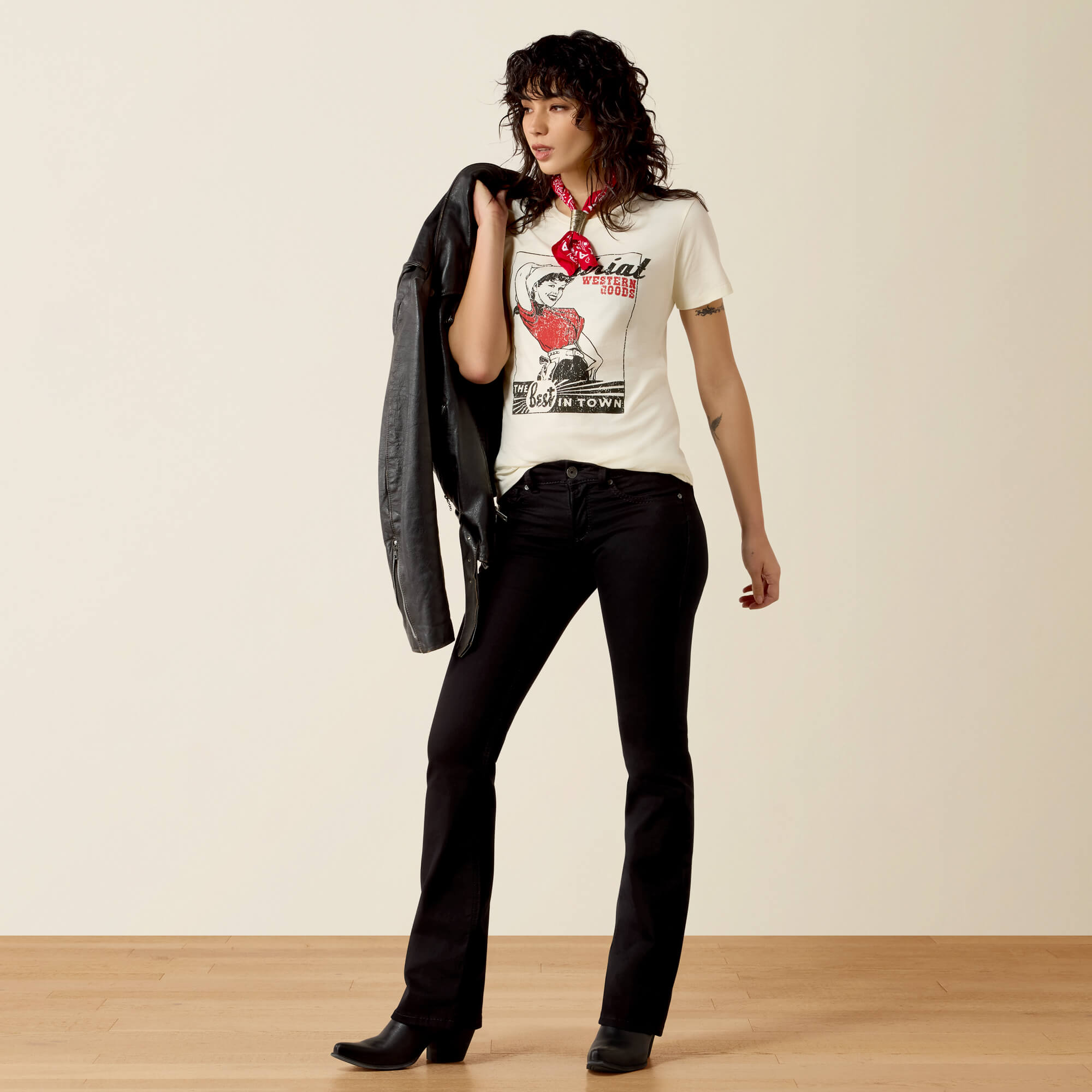 Ariat Best in Town T-Shirt Full - NATURAL
