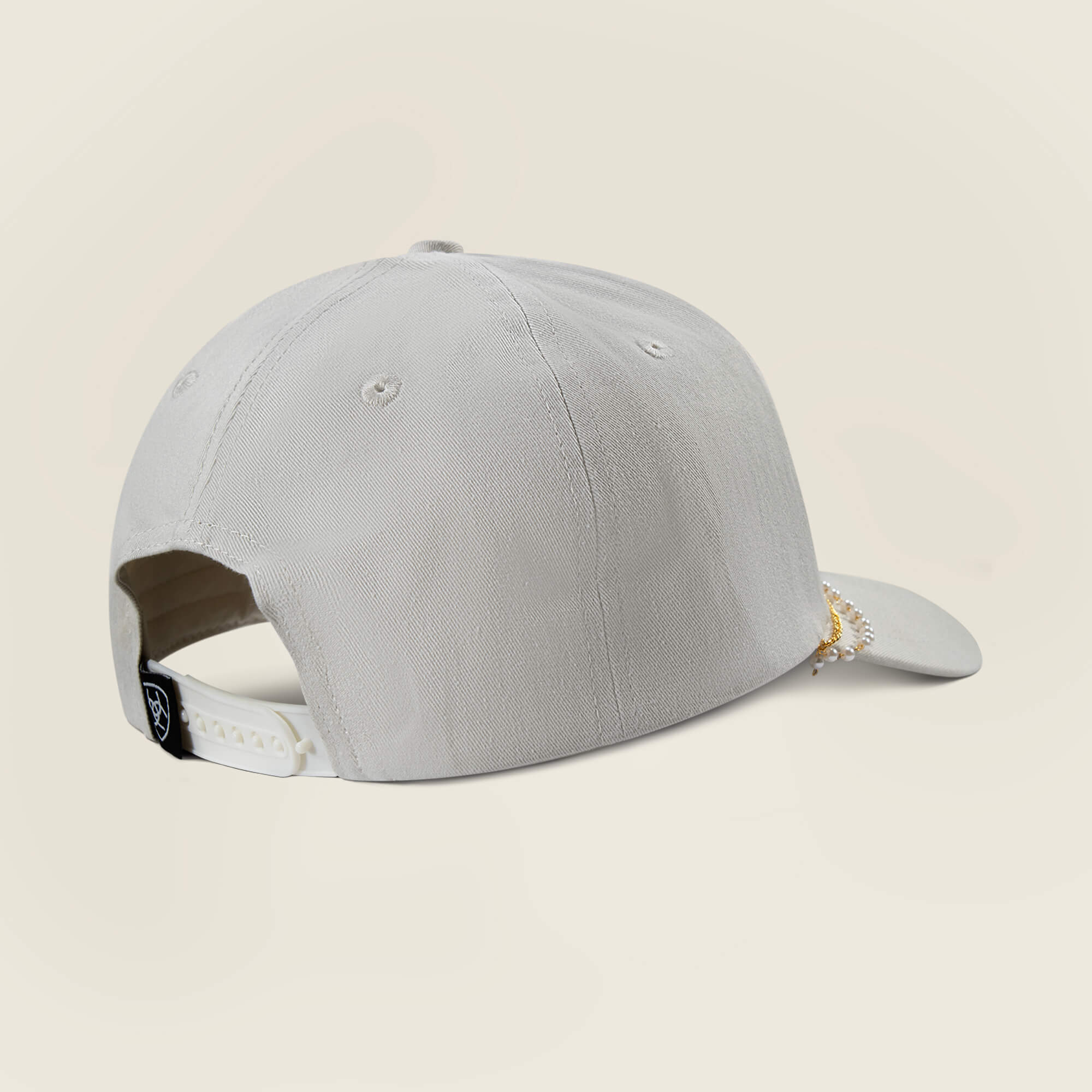 Ariat Script With Pearl Rope Brim Cap Back - KHAKI