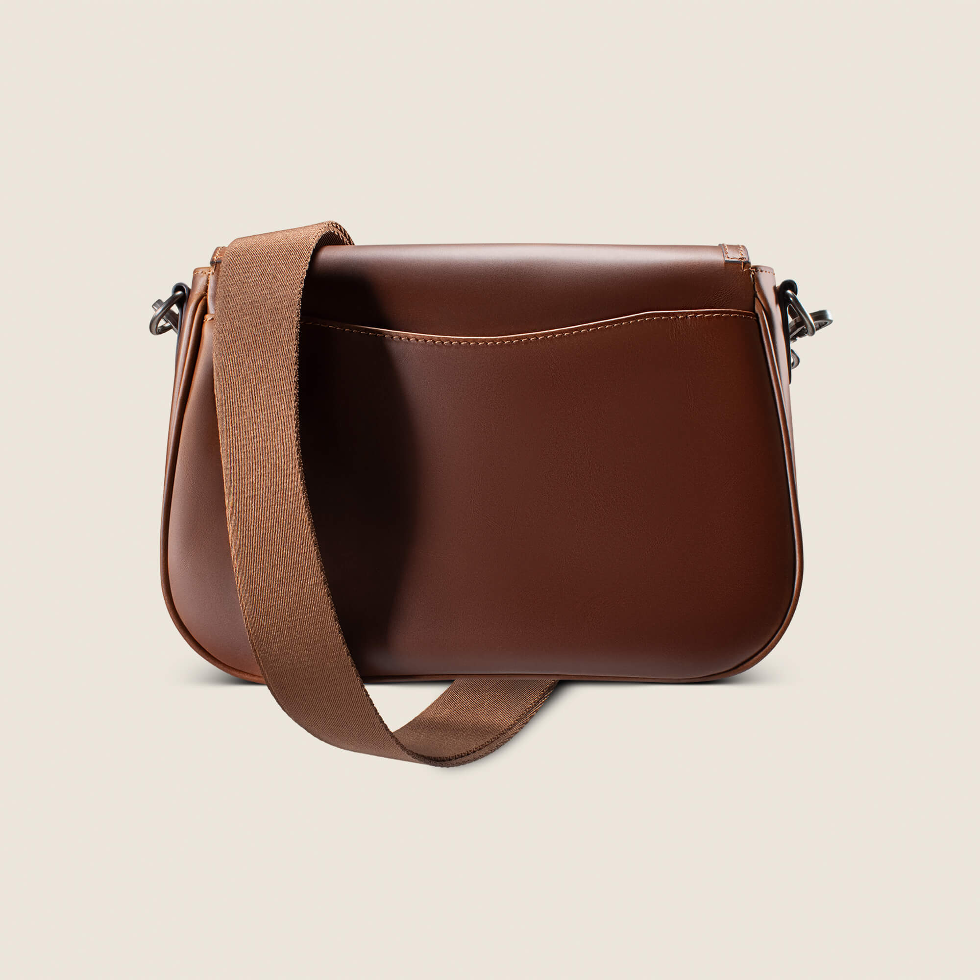 Casanova Small Crossbody Bag Back - BROWN