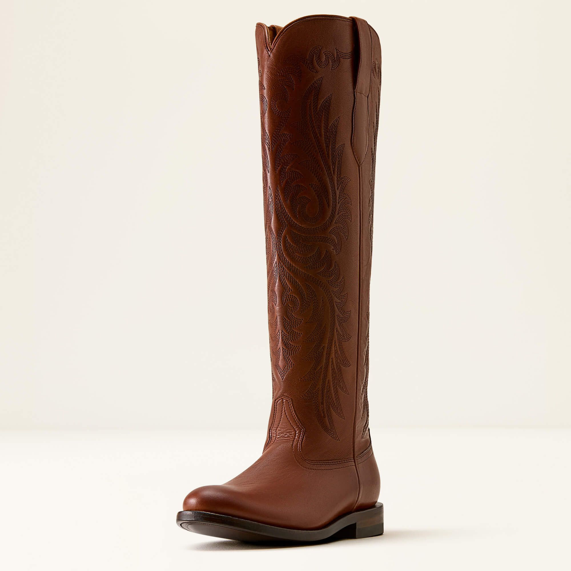 Bench Made Penelope Roper Toe Boot 3-4 Front - RANCH BROWN