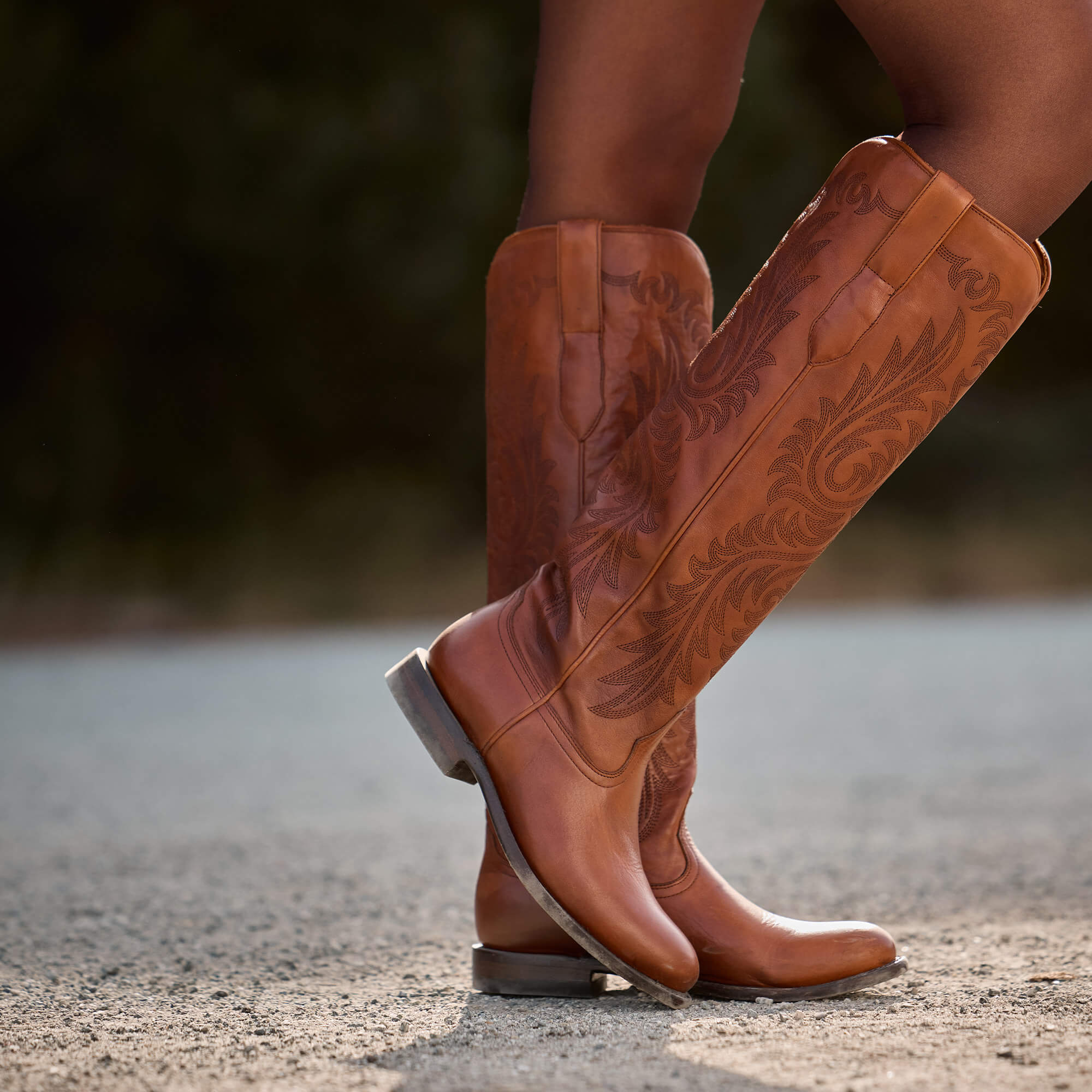 Bench Made Penelope Roper Toe Boot Lifestyle - RANCH BROWN