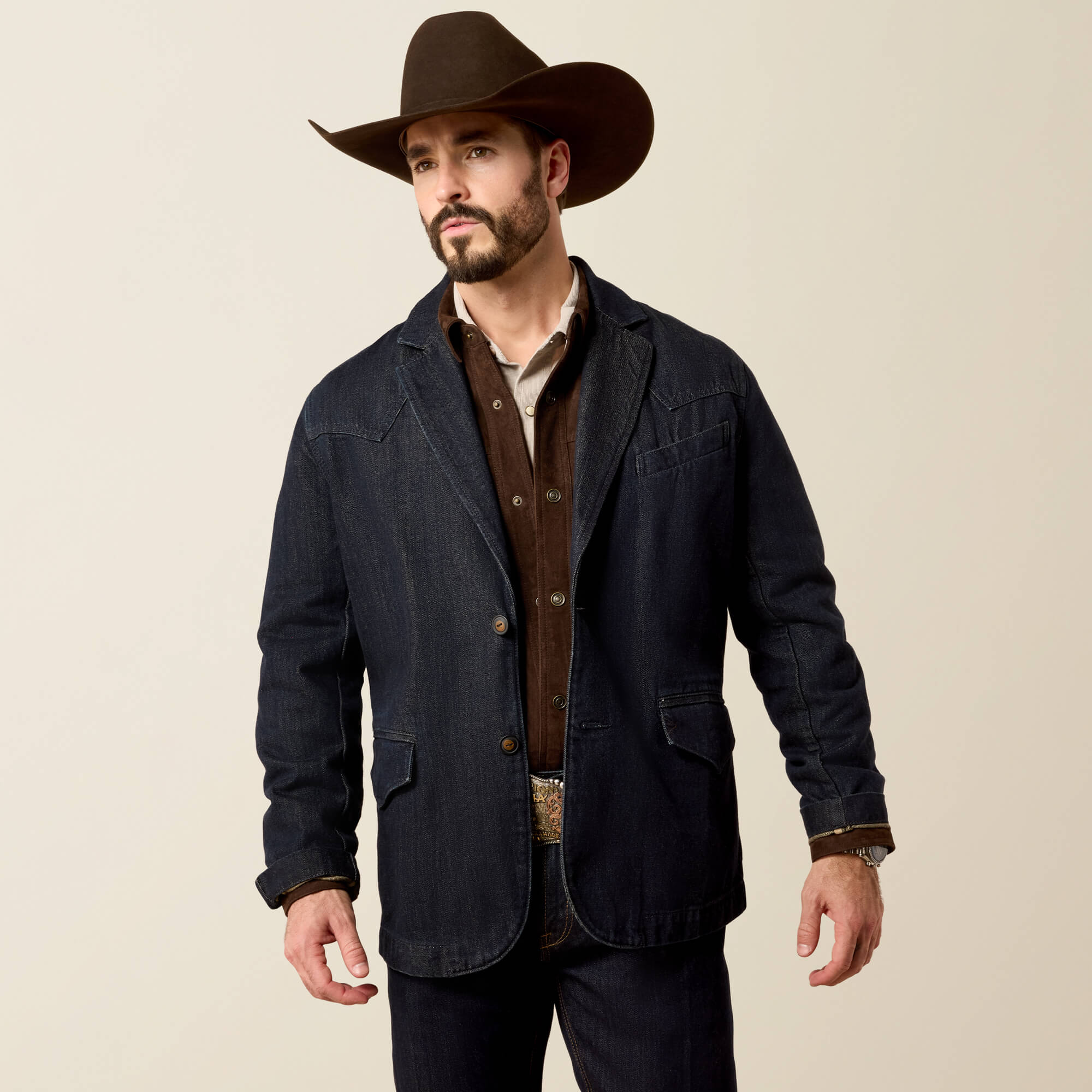 Denim Blazer Front - EDWIN
