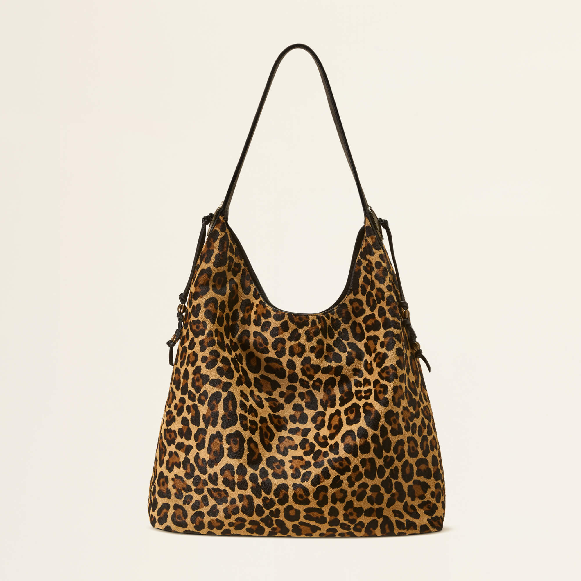 Prima Tote Front - LEOPARD HAIR ON
