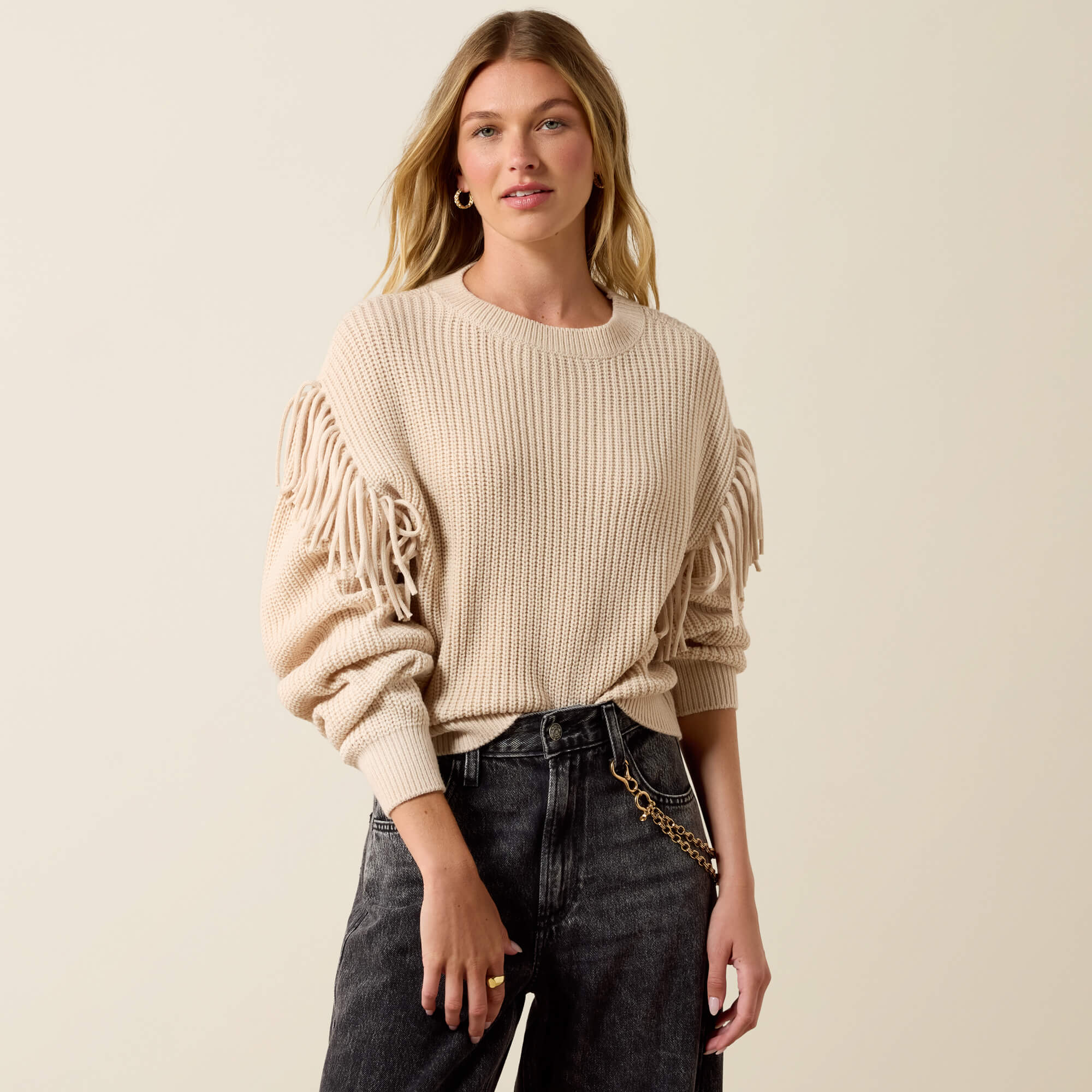 Daphne Sweater Front - IVORY
