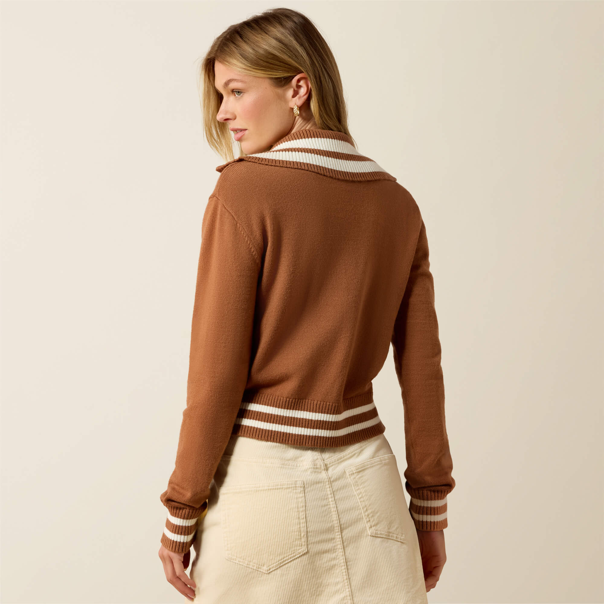 Western Club Jacket Back - BROWN