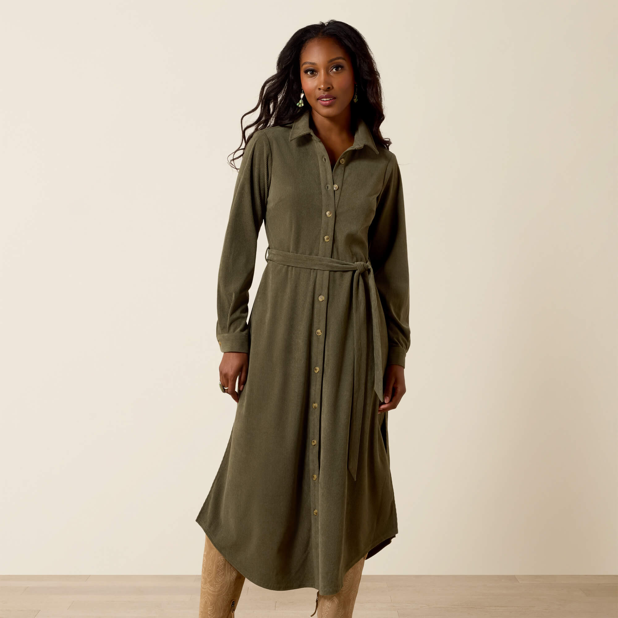Salem Dress Front - GREEN