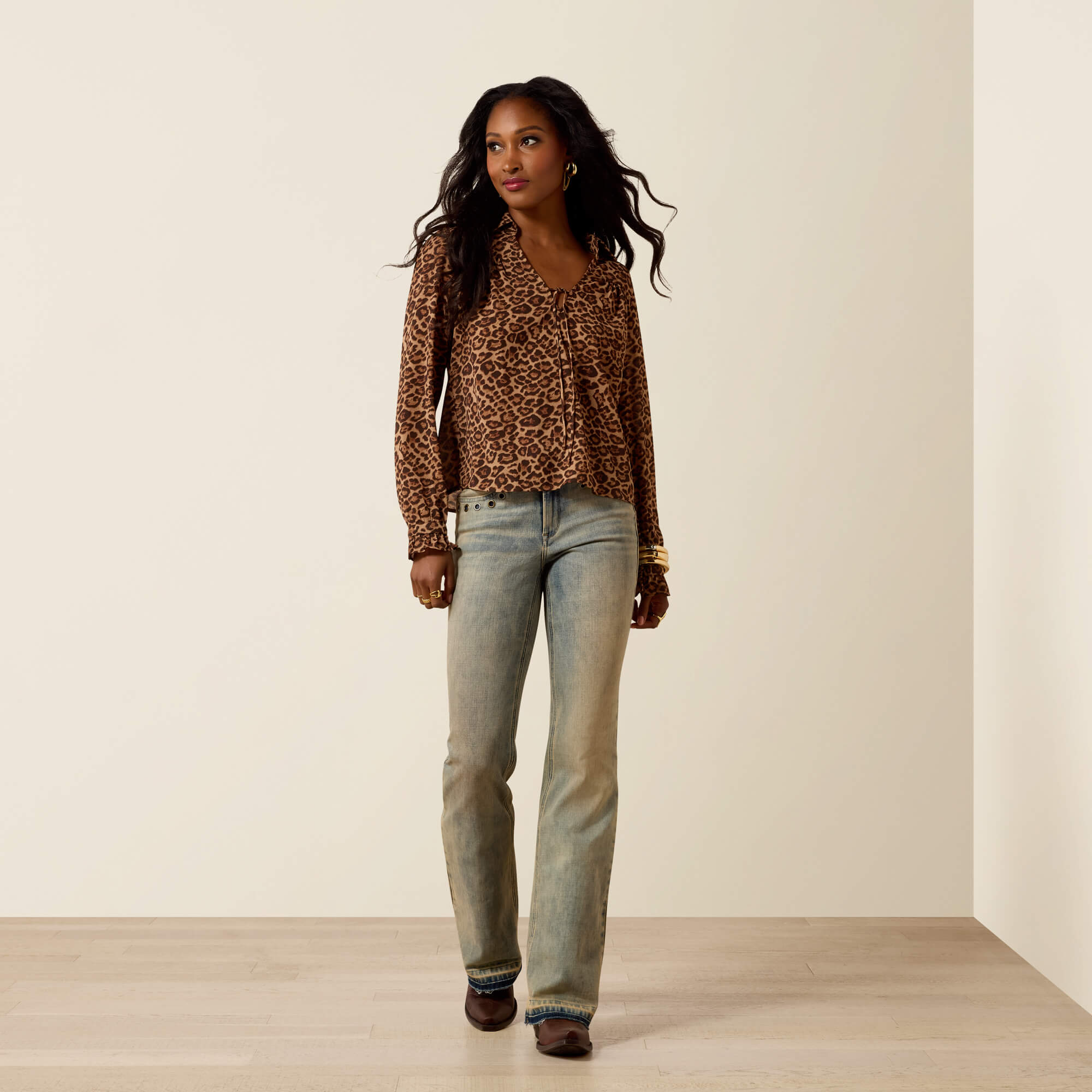 Ruth Top Full - LEOPARD