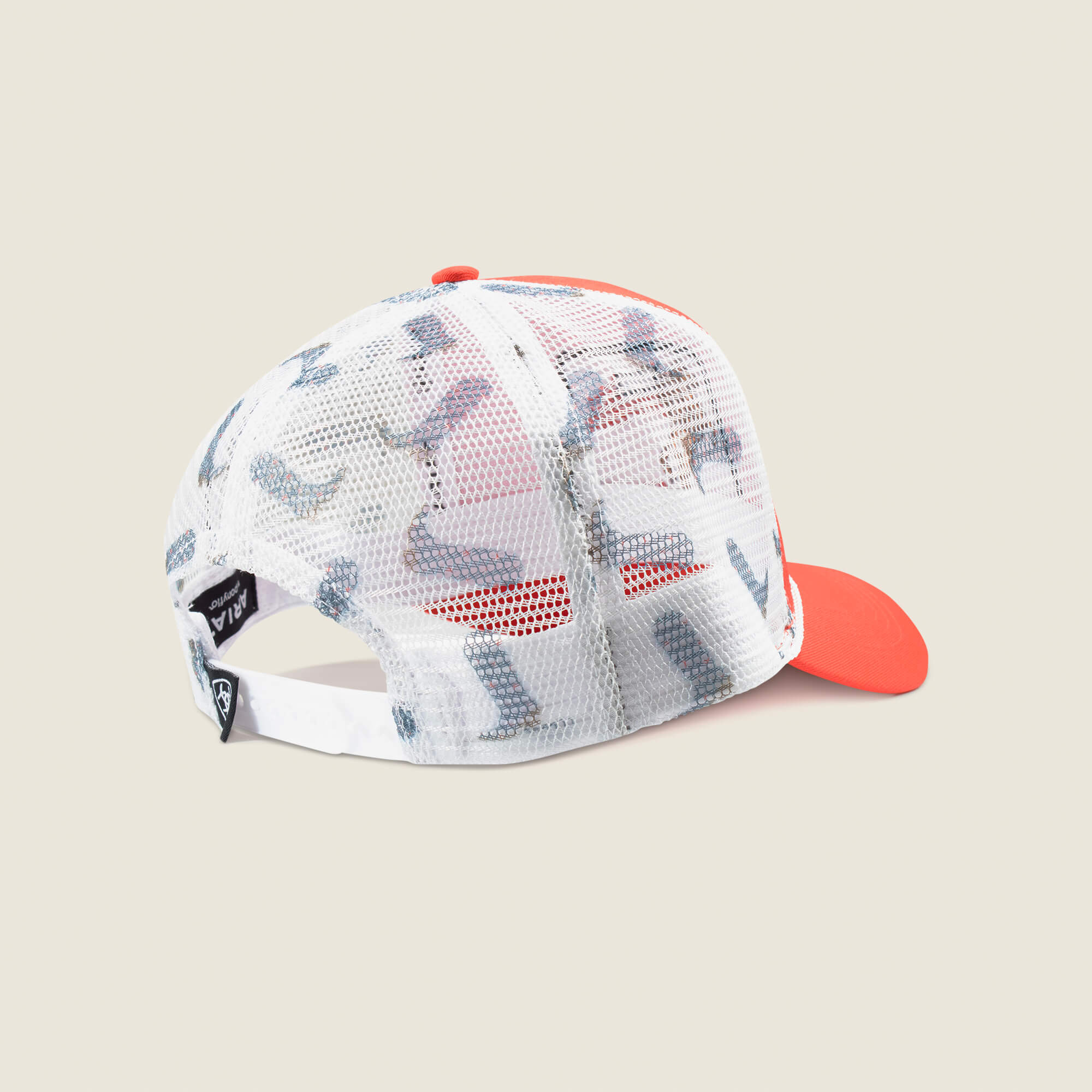 Horse with Flag Patch Cap Back - RED