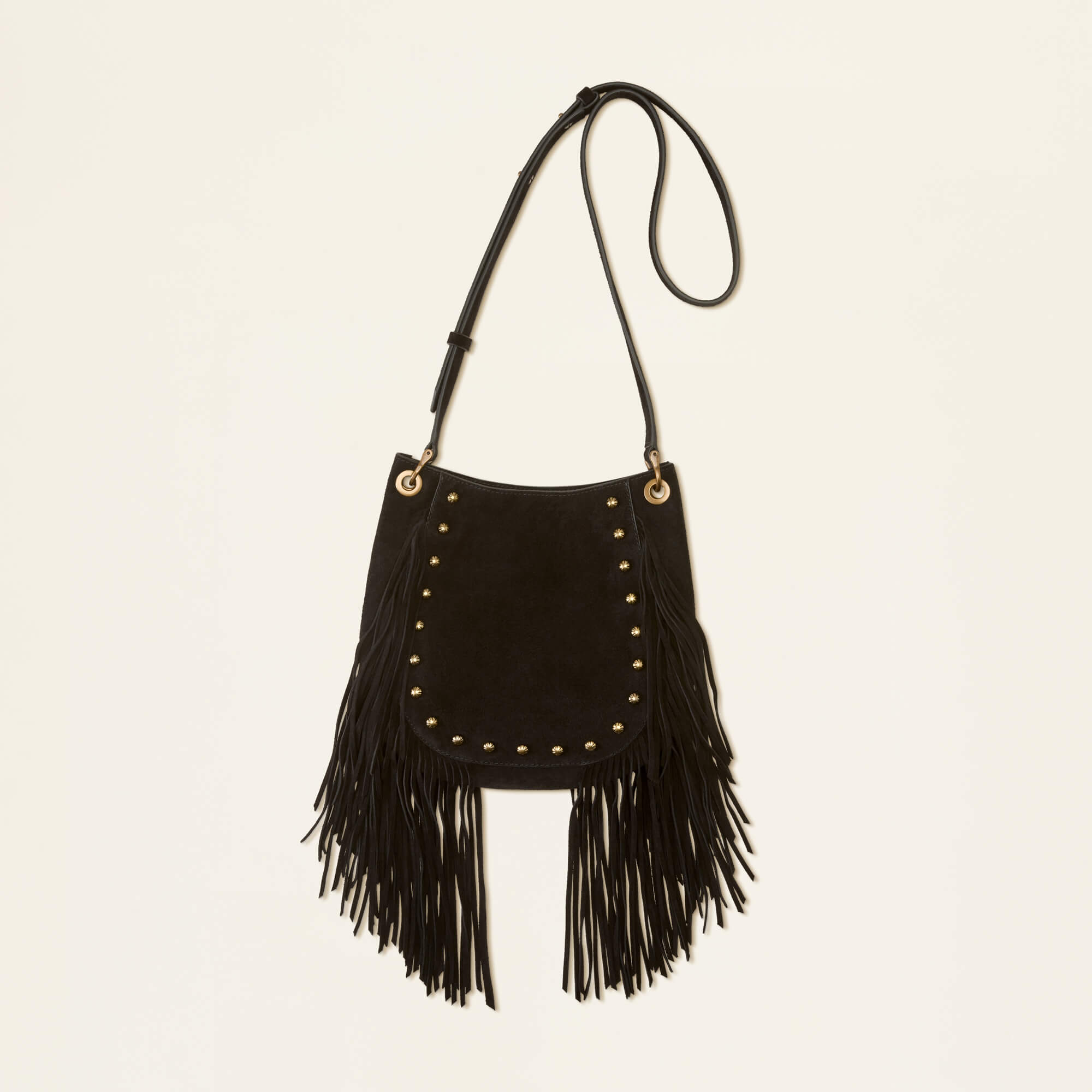 Vixen Crossbody Front - BLACK SUEDE