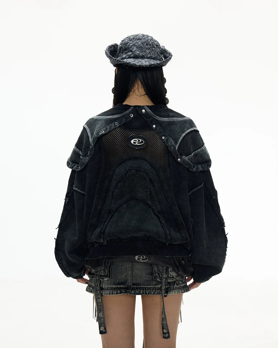 Personsoul Sand Dirty Dye Zip-Up Hoodie