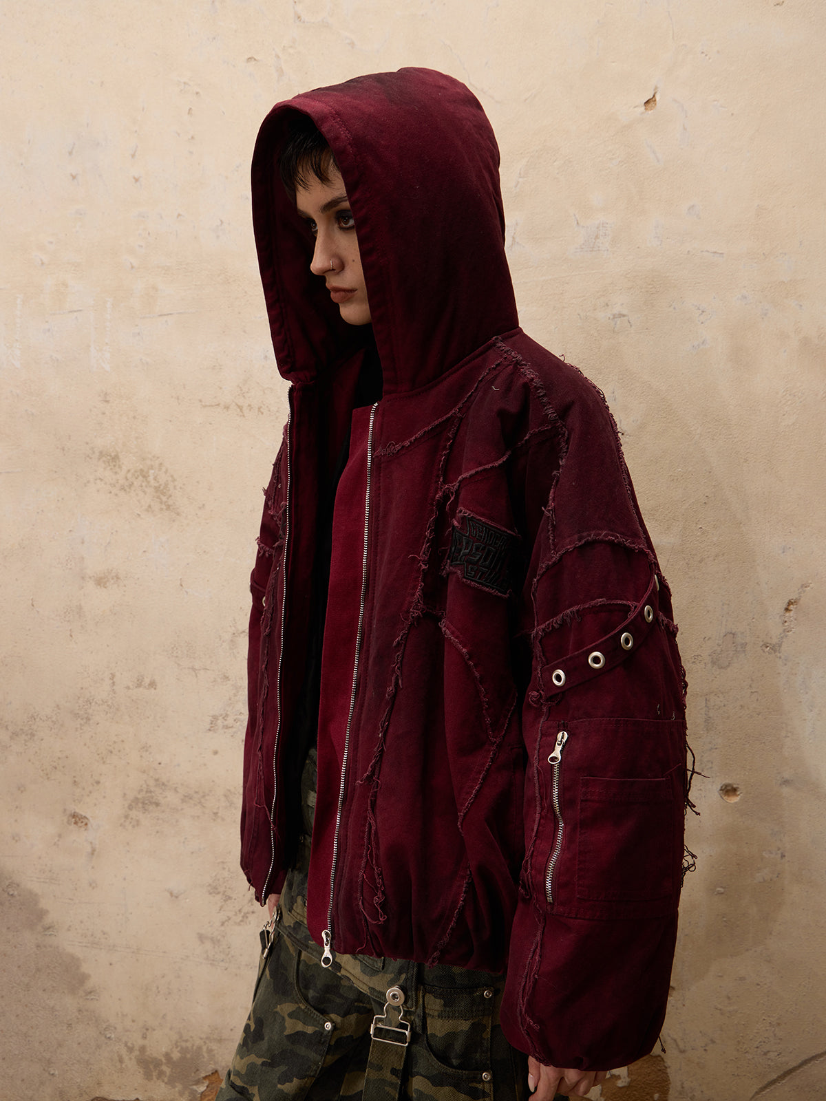 Personsoul Hand Brushed Dirty Cotton Jacket
