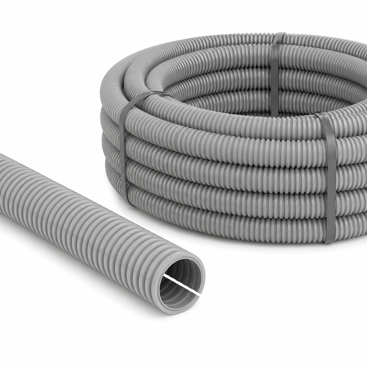 Flexibles Wellrohr Grau-Roomvistaa