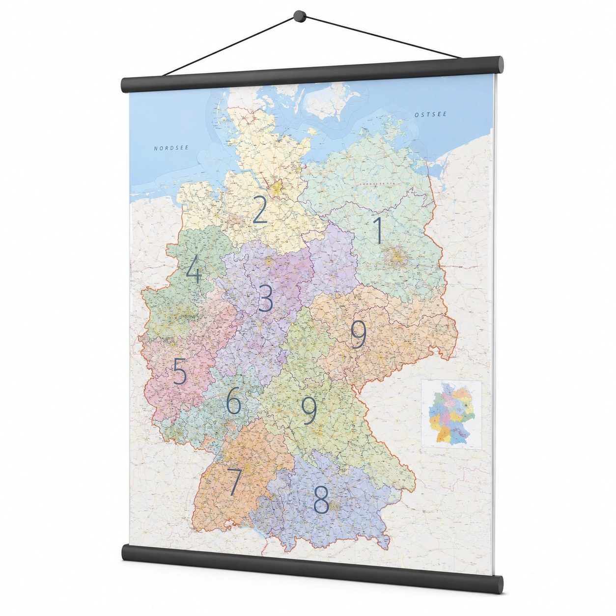 Deutschland Wandkarte Grossformat-Roomvistaa