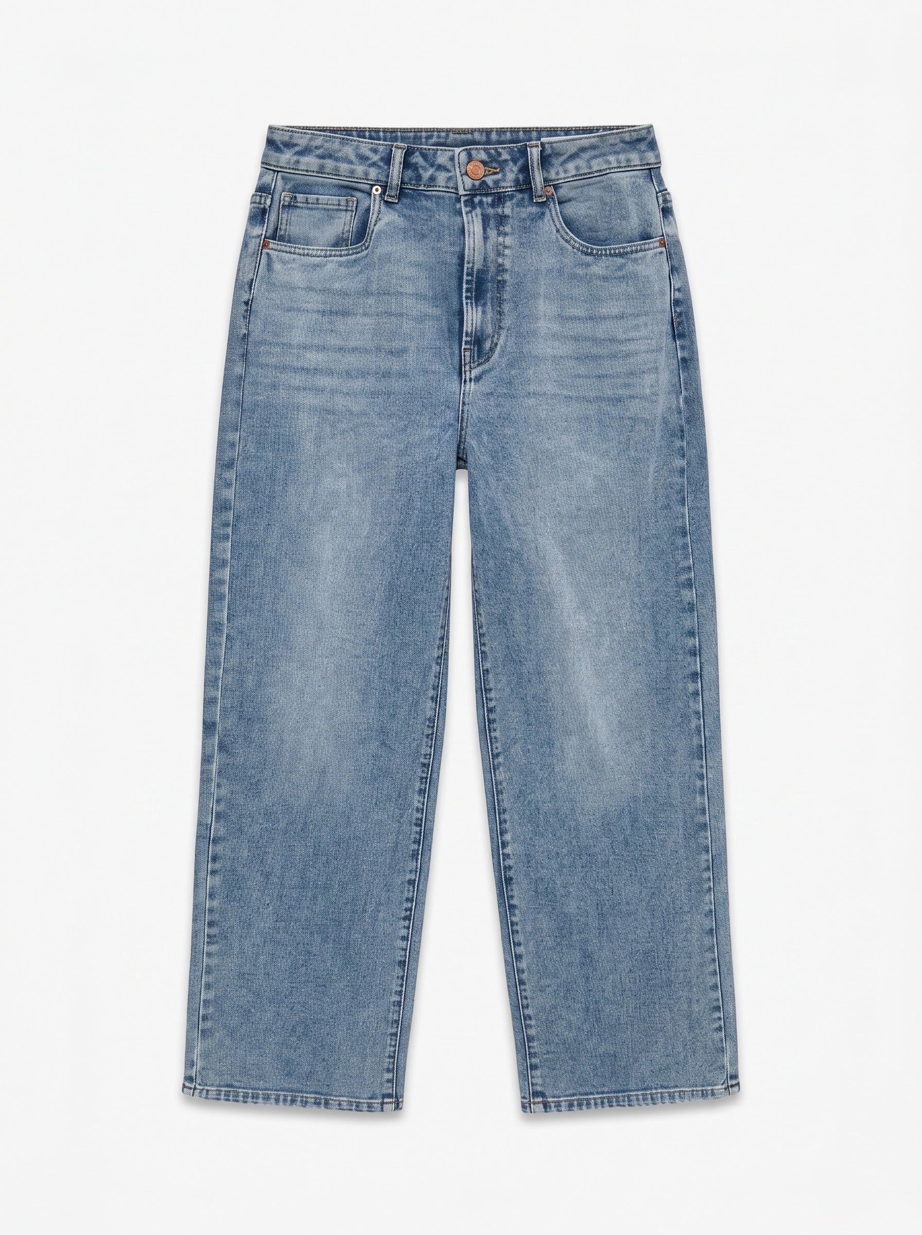 VMSUNNY Super high rise Wide Leg Fit Jeans - Light Blue Denim