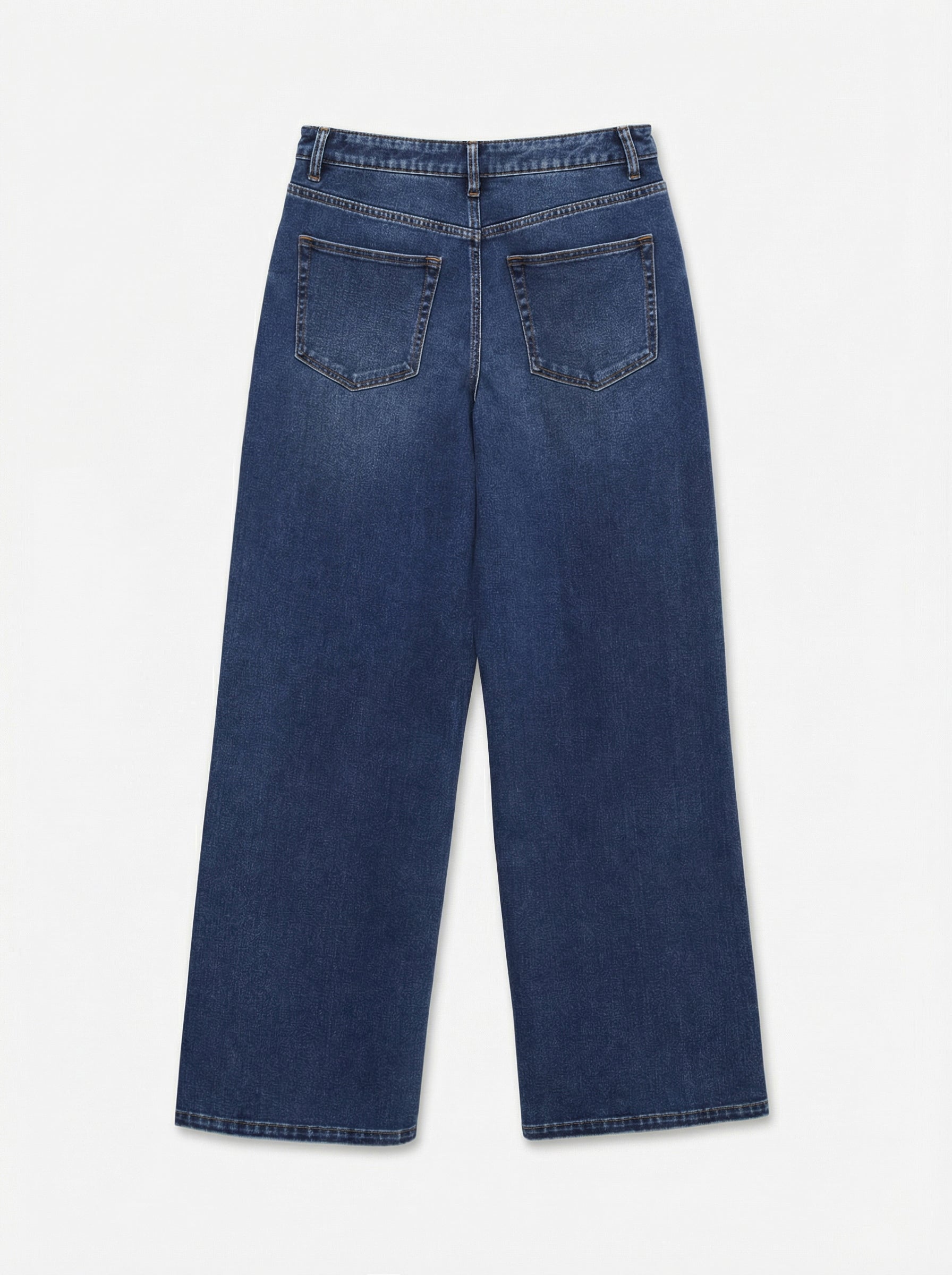 VMSUNNY Super high rise Wide Leg Fit Jeans - Dark Blue Denim