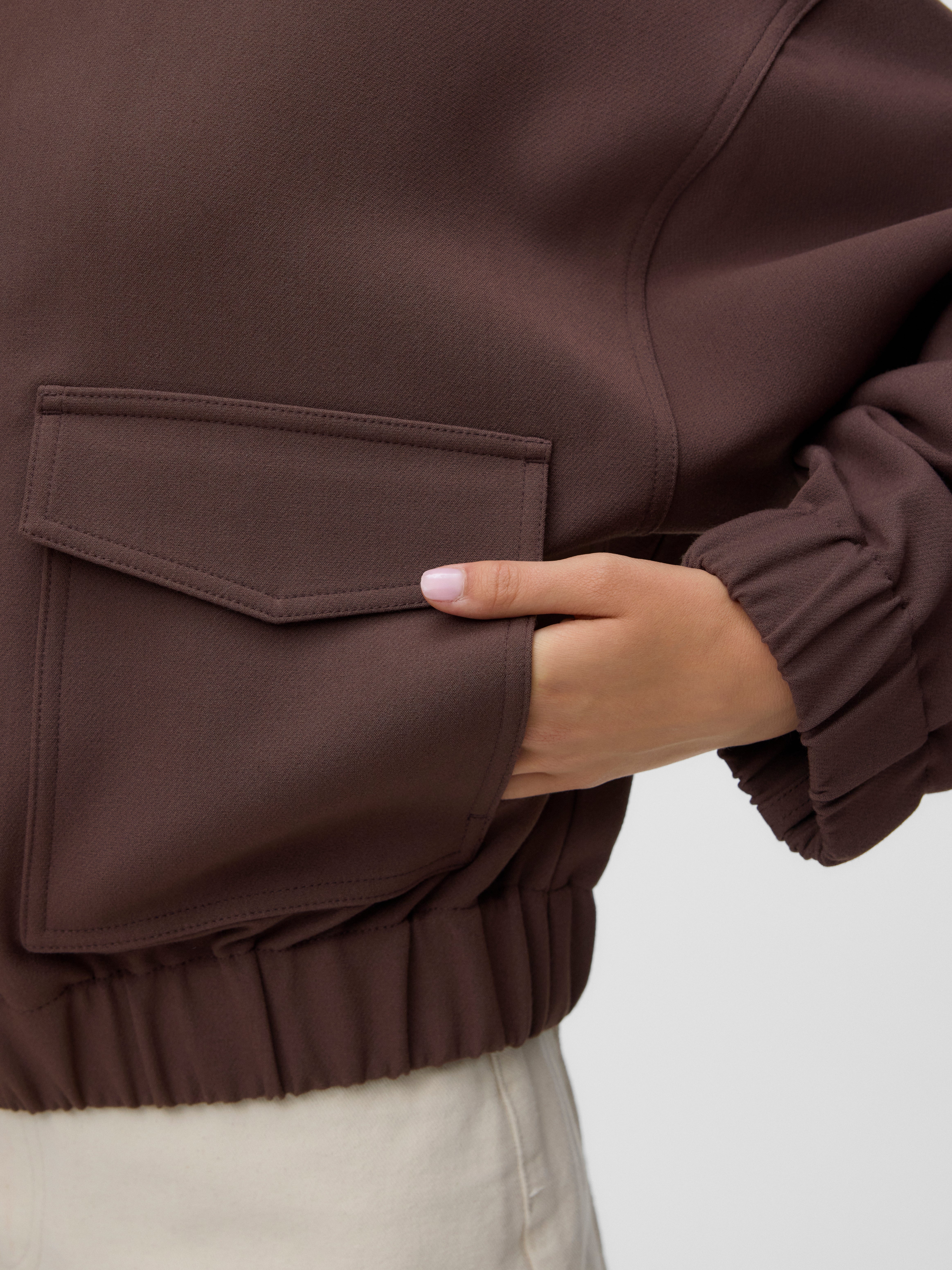 VMOLIVIA Light Jacket - Chocolate Martini
