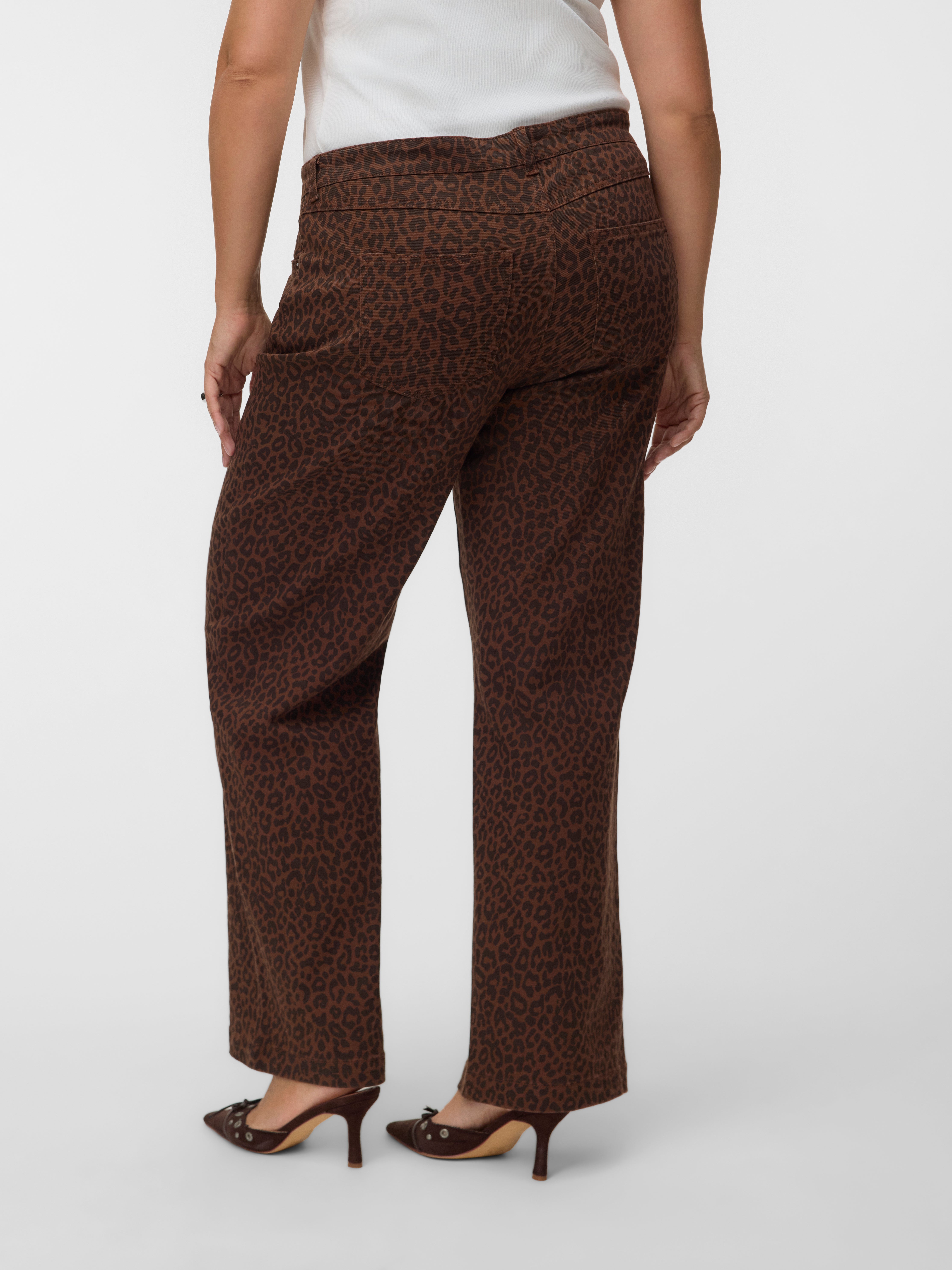 VMCTESSA High rise Wide Leg Fit Jeans - Rocky Road
