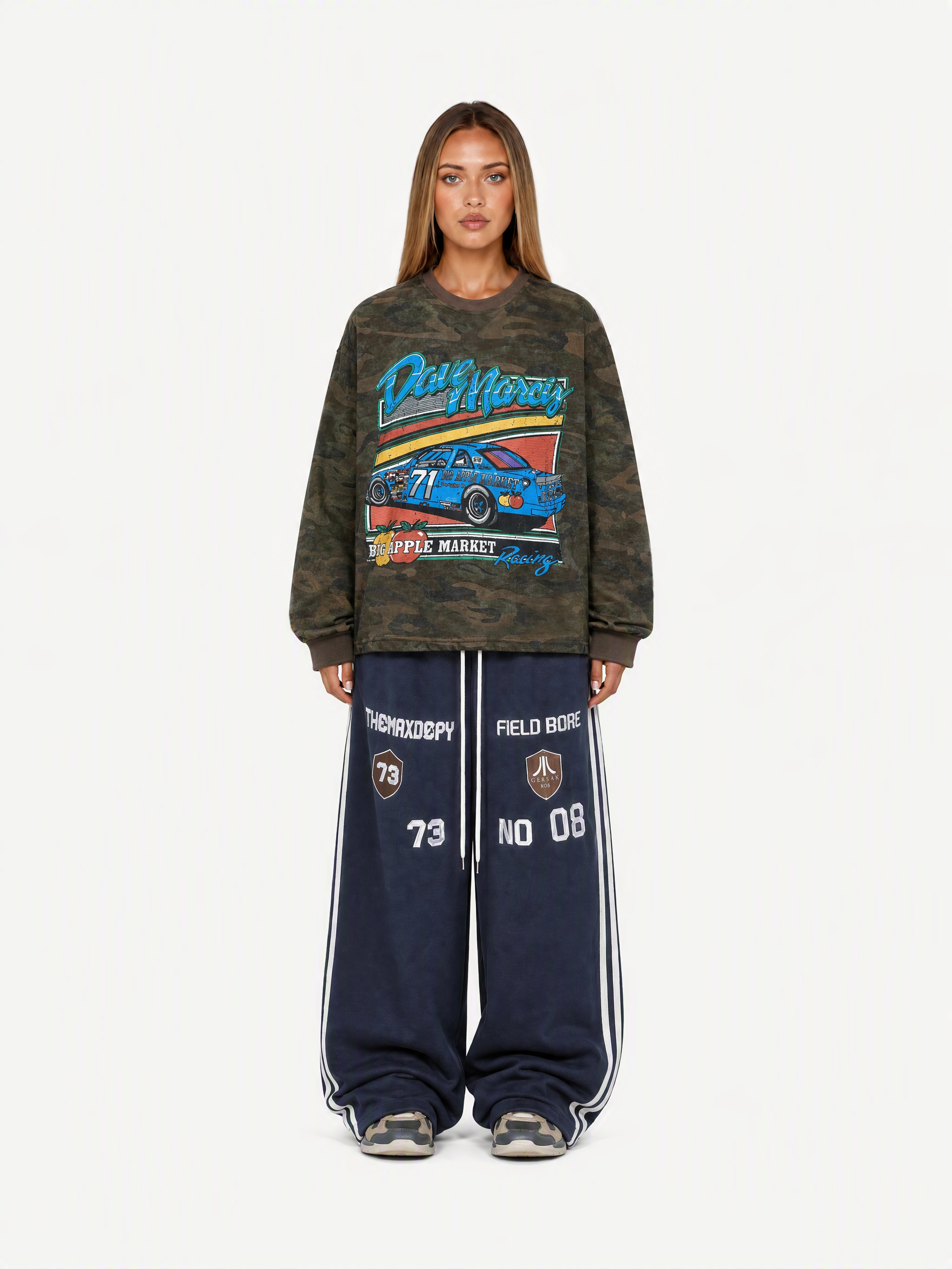 OYL-Lab Vintage Embroidered Baggy Sweatpants