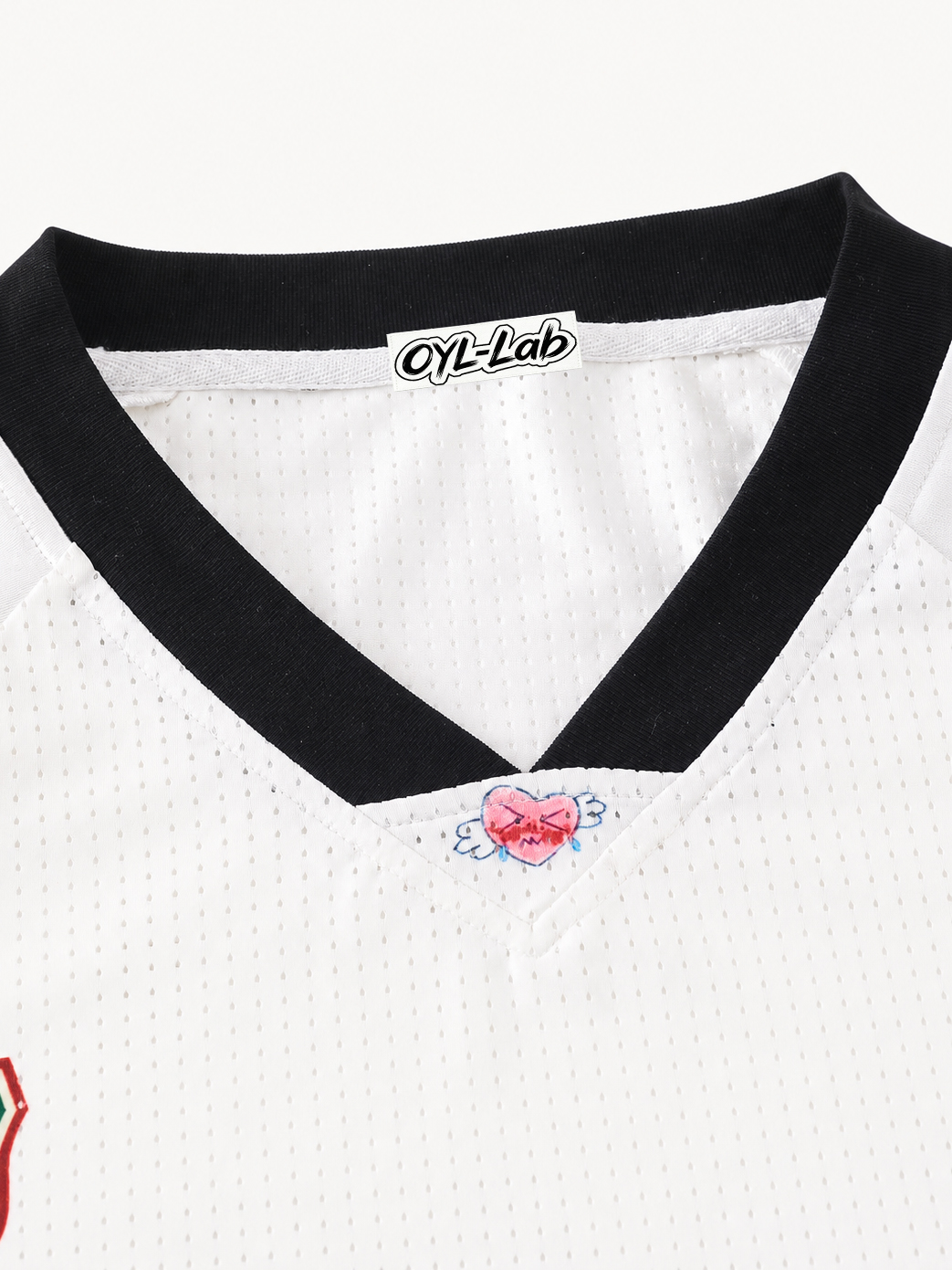 OYL-Lab Vintage Cartoon Mesh Soccer Jersey Tee