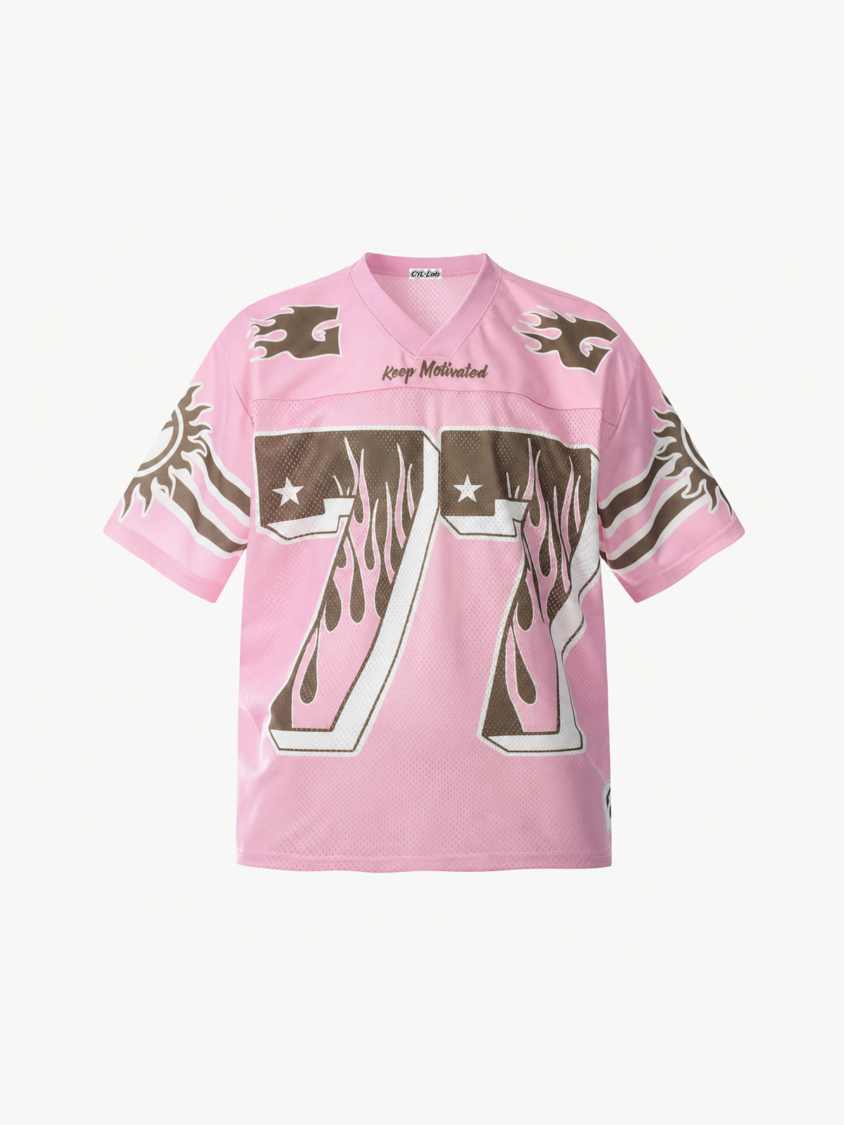 OYL-Lab Mesh Flame 77 Graphic Jersey Tee