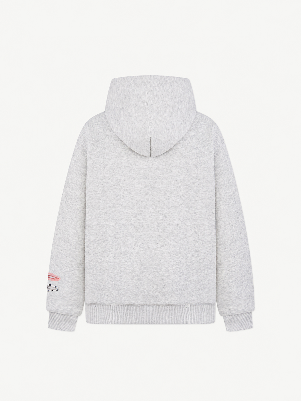 OYL-Lab 3D Hair Clip Decor Zip Up Hoodie