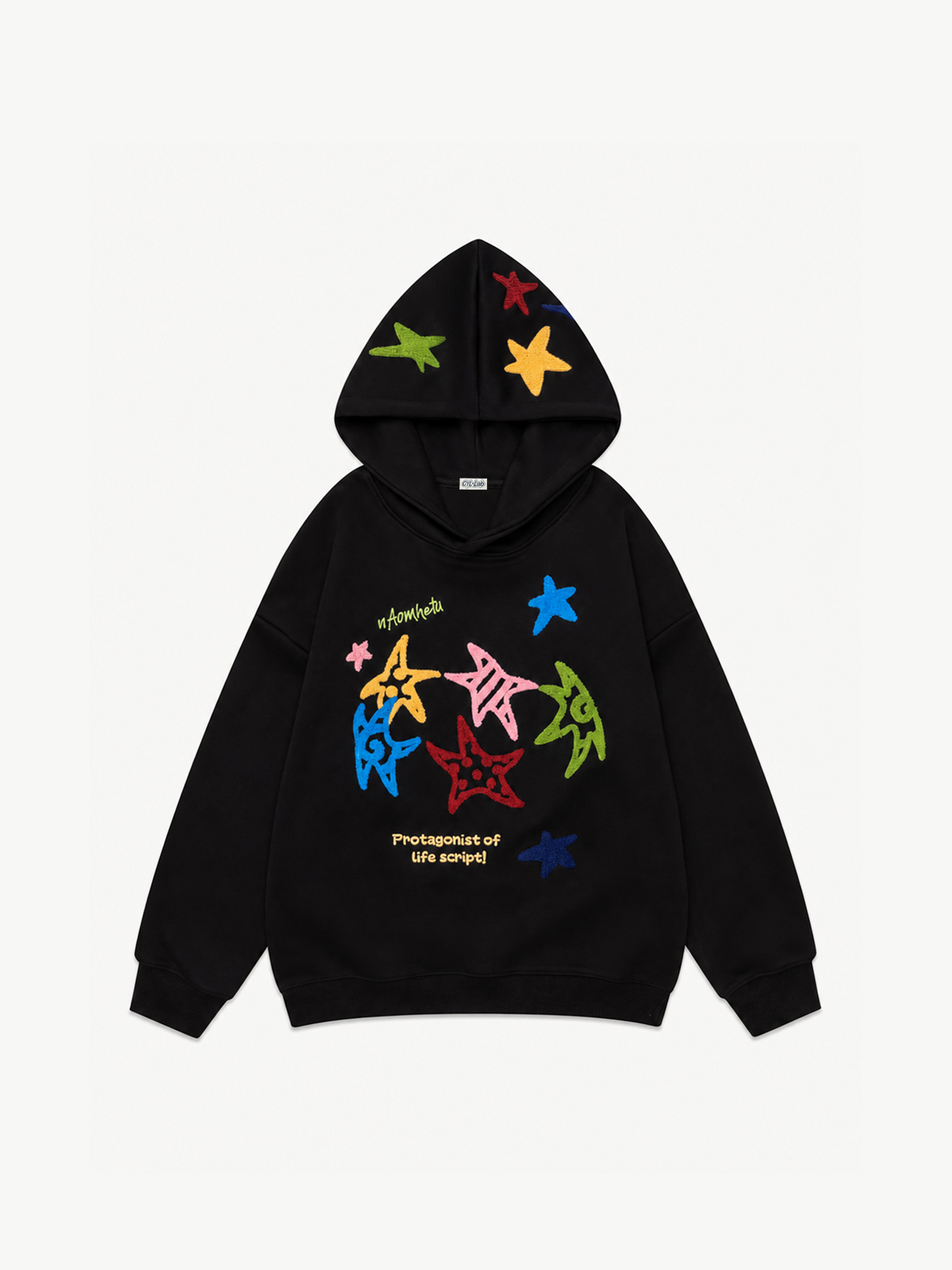 OYL-Lab Multicolor Star Towel Embroidered Hoodie