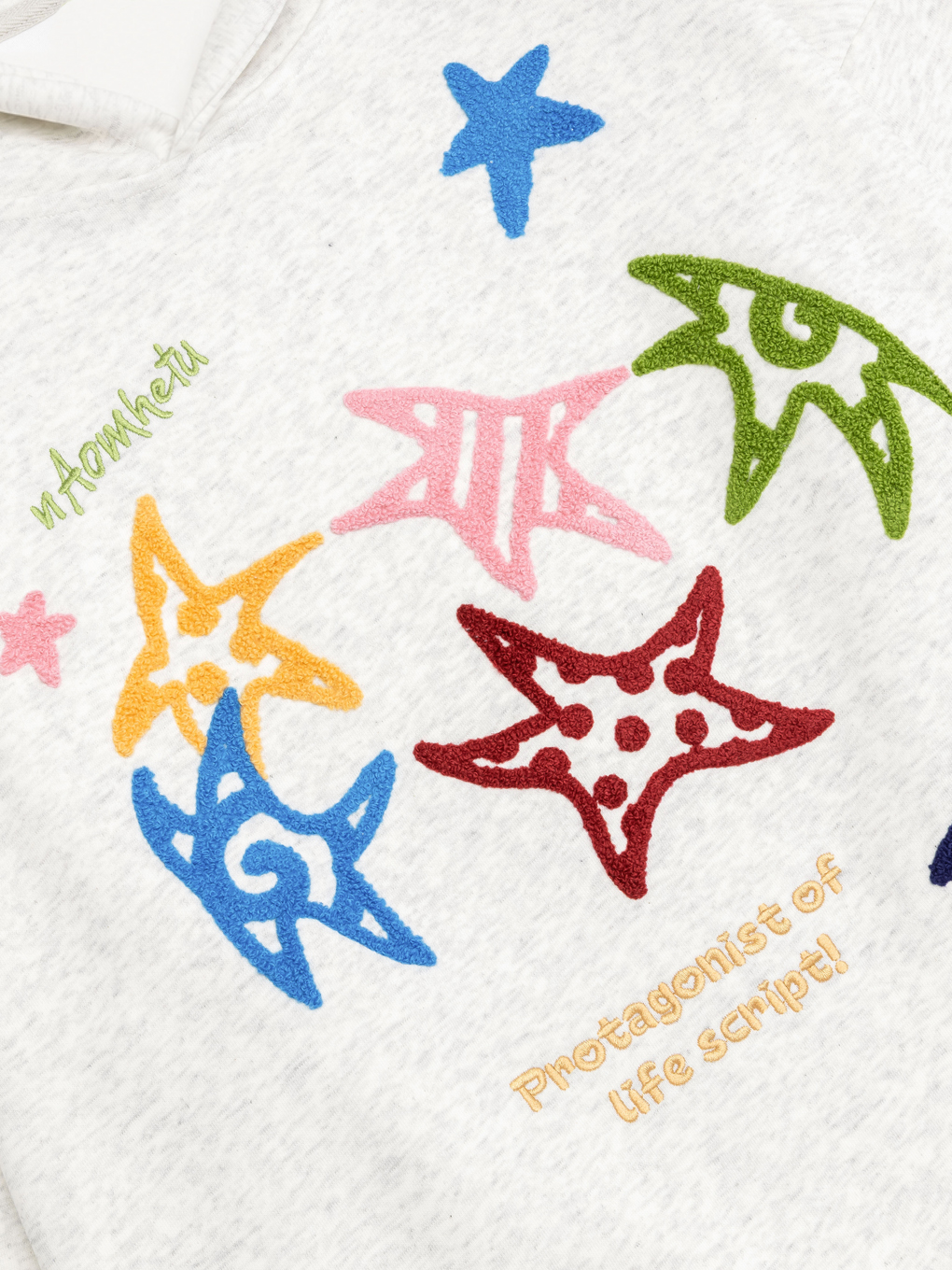 OYL-Lab Multicolor Star Towel Embroidered Hoodie