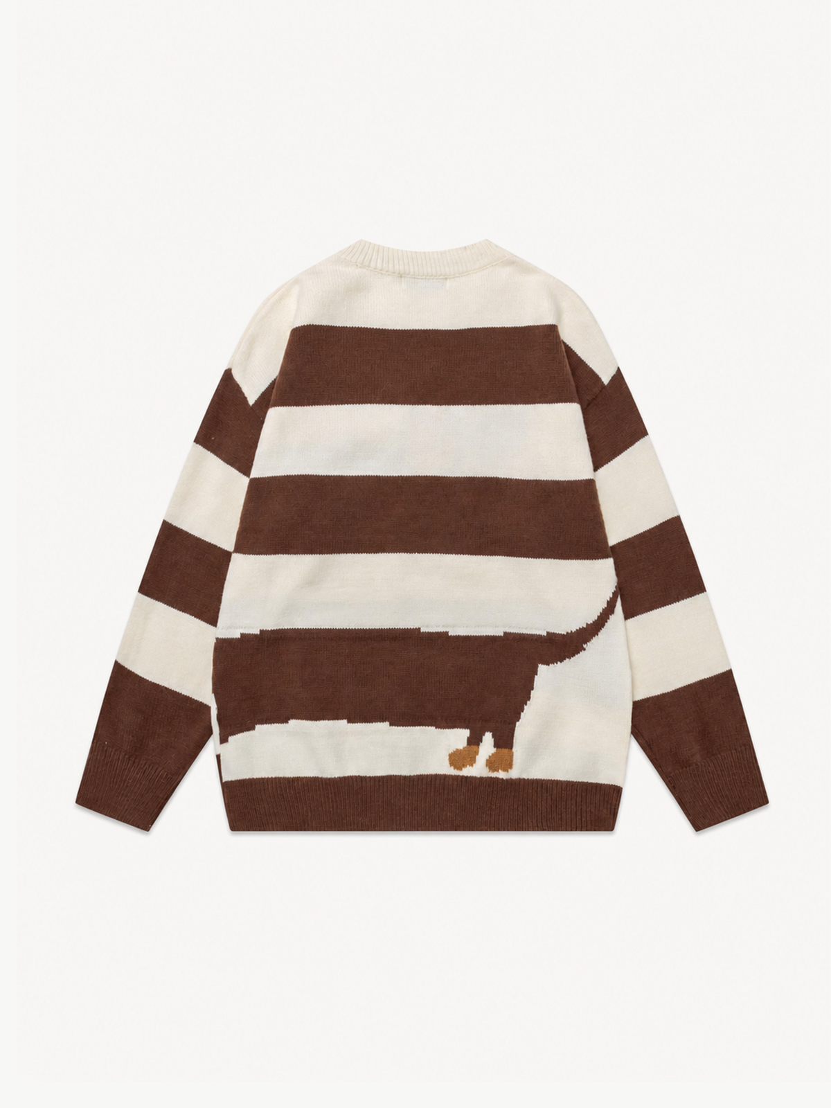 OYL-Lab Dachshund Jacquard Stripe Sweater