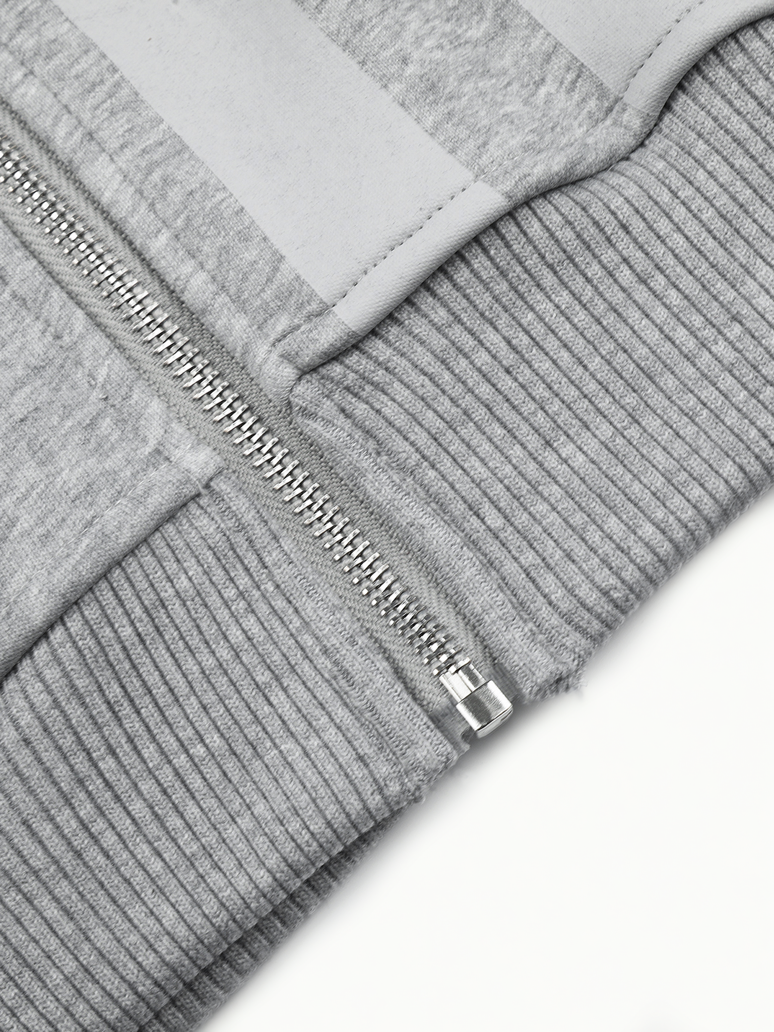OYL‑Lab Striped Spliced Zip‑Up Hoodie