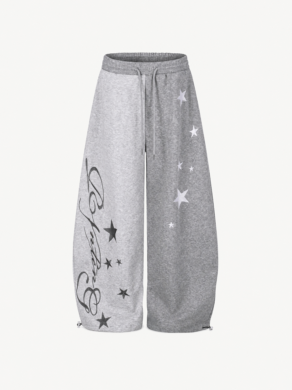OYL-Lab Two-Tone Split Baggy Sweat Pants