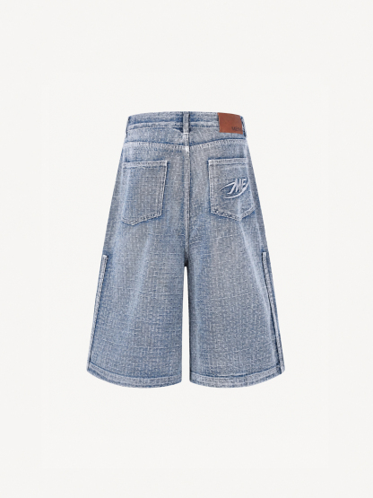 OYL-Lab Textured Grid  Baggy Jorts