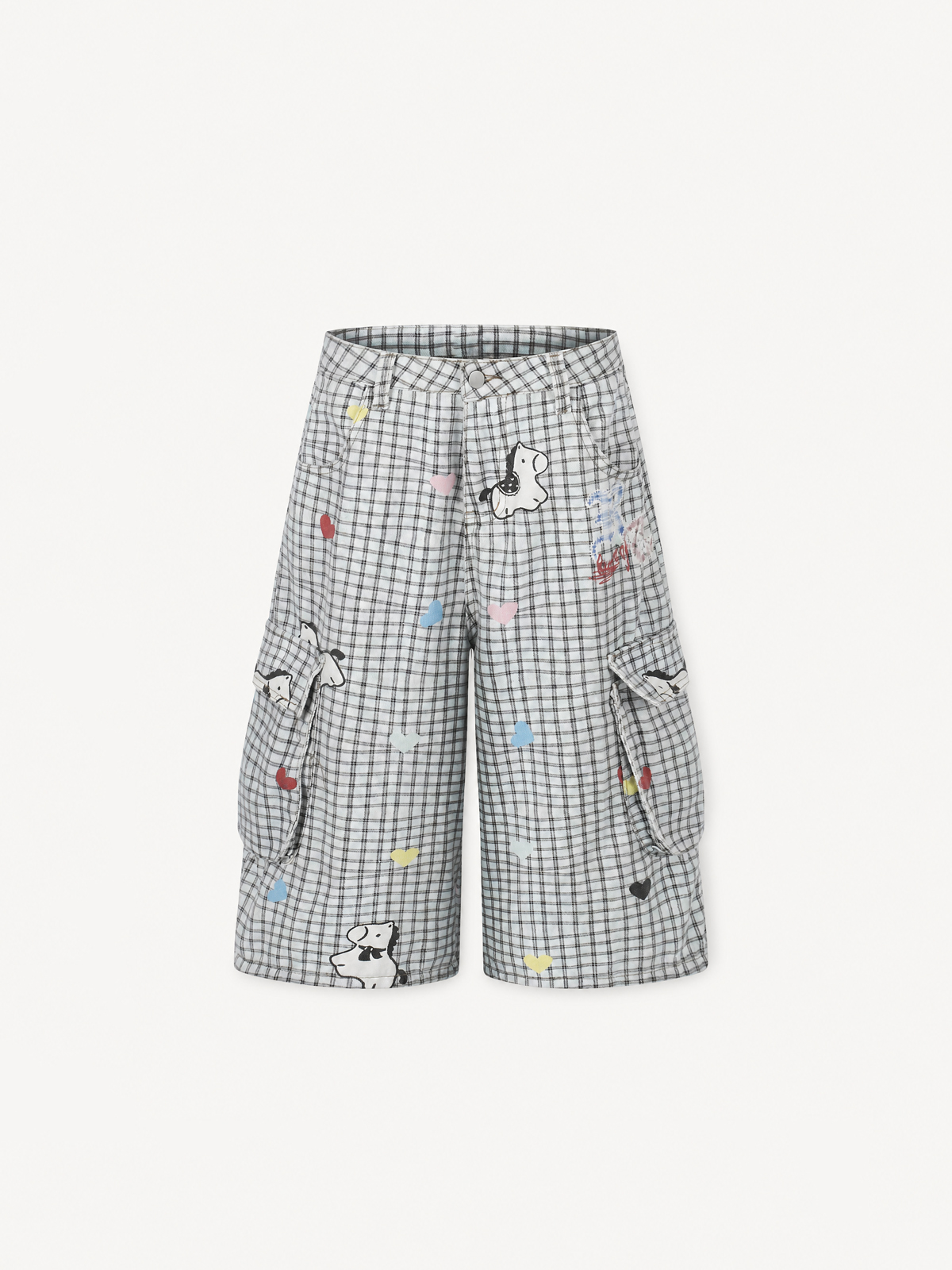 [Copy][Copy][Copy][Copy]OYL-Lab Star Patch Washed Denim Jorts