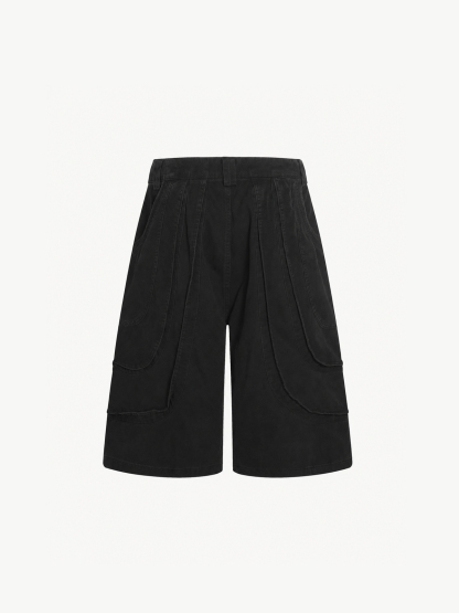 OYL-Lab Deconstructed Seam Panel Cargo Shorts
