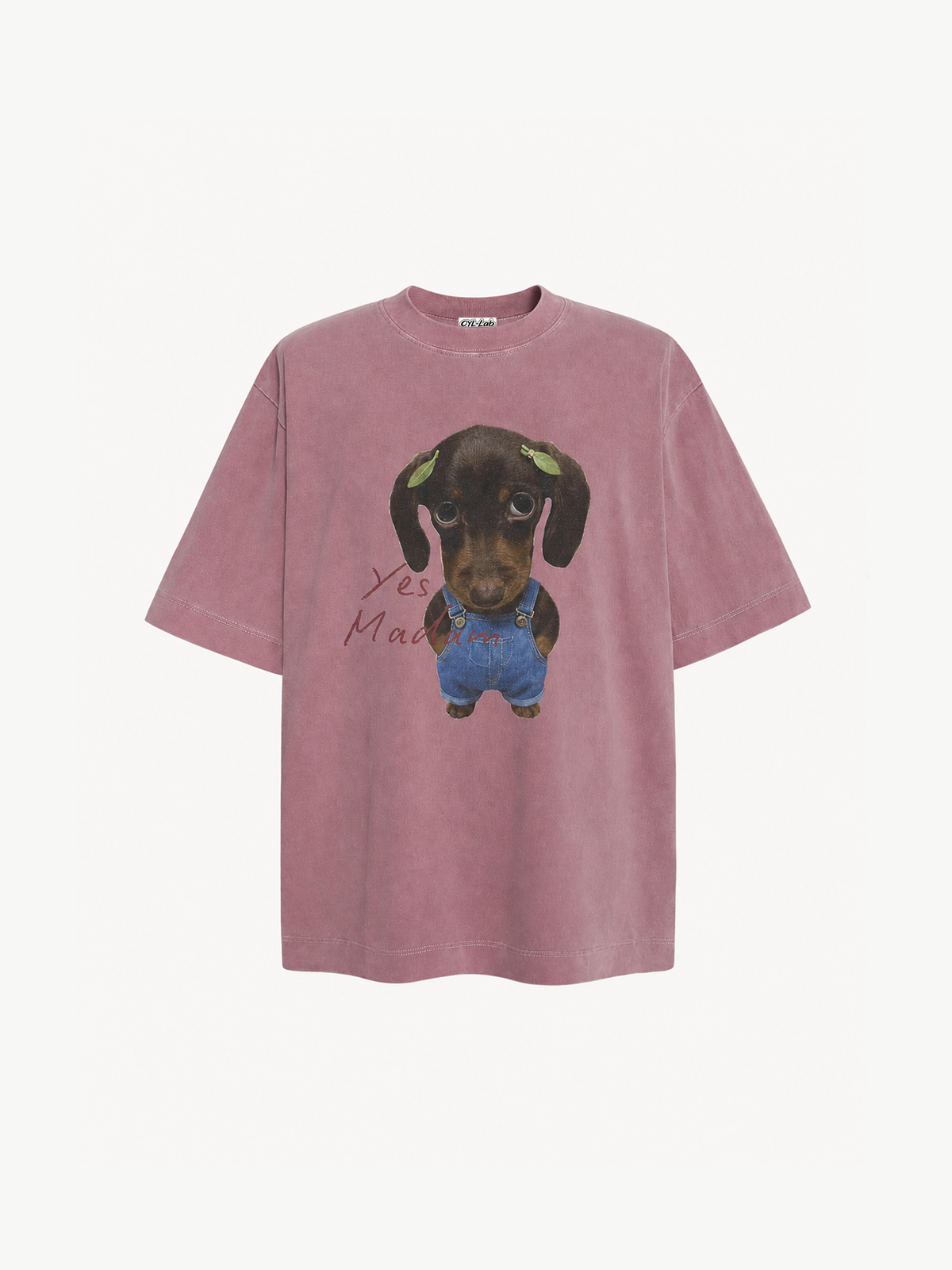 [Copy]OYL-Lab  Acid Wash Thorn Crown Portrait Tee