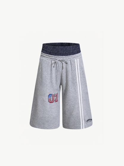 OYL-Lab Dual Waist Striped 07 Flag Shorts