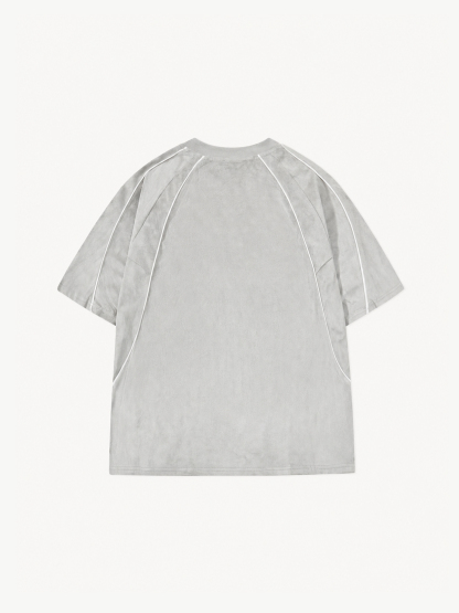 OYL-Lab Suede Soccer Jersey #7 V Neck Tee