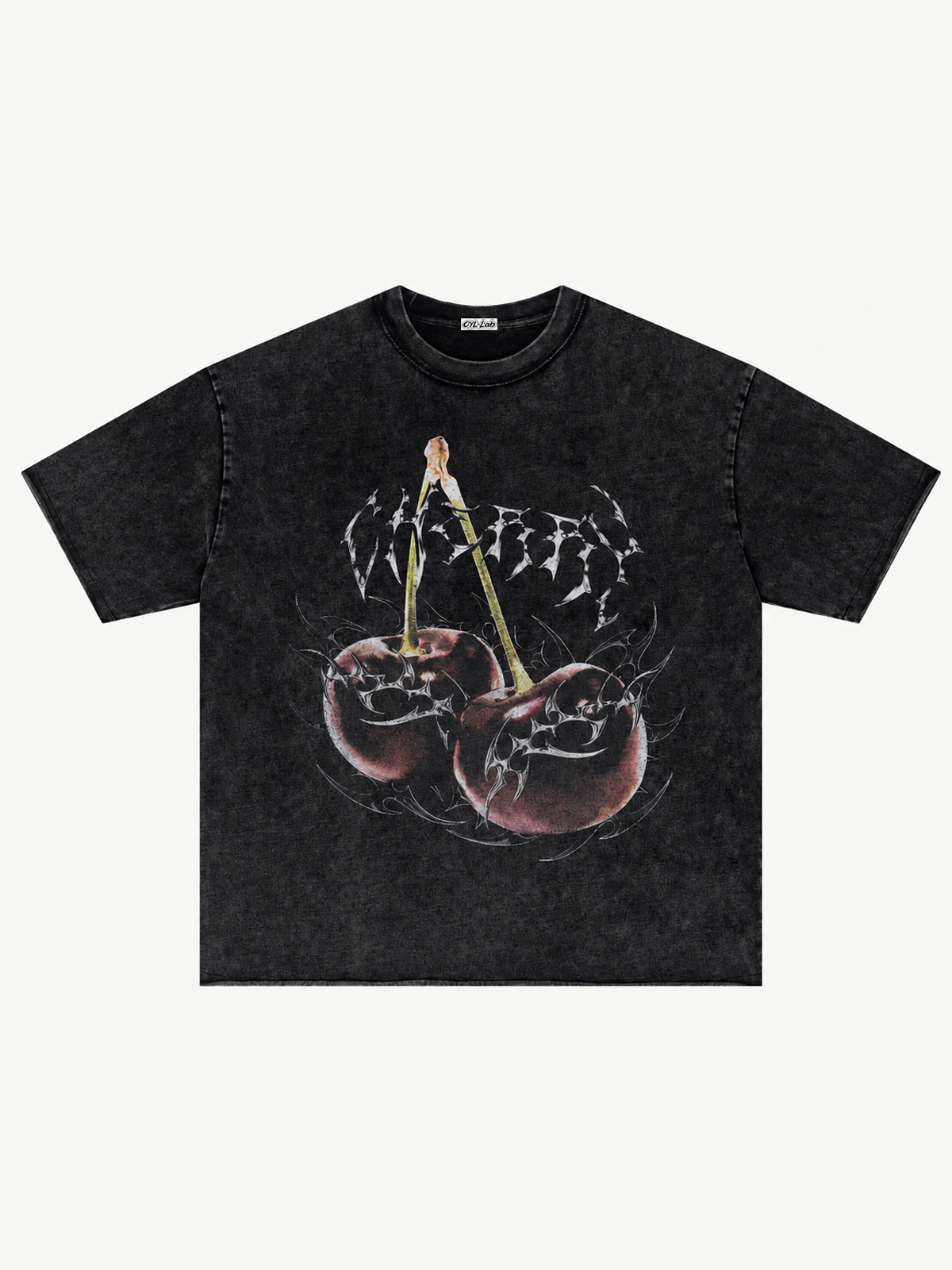 [Copy][Copy][Copy][Copy][Copy][Copy][Copy][Copy][Copy][Copy][Copy]OYL-Lab Waffle Rib Distressed Letter Print Tee