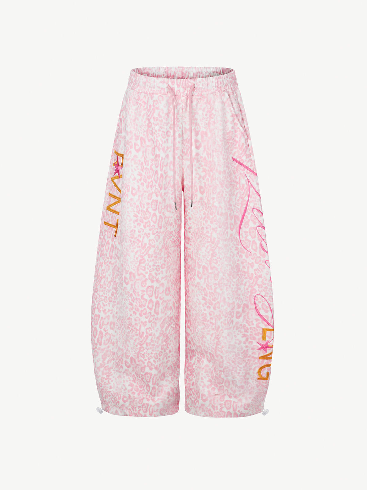 [Copy]OYL-Lab Faux Denim Vintage Patchwork Print Pants