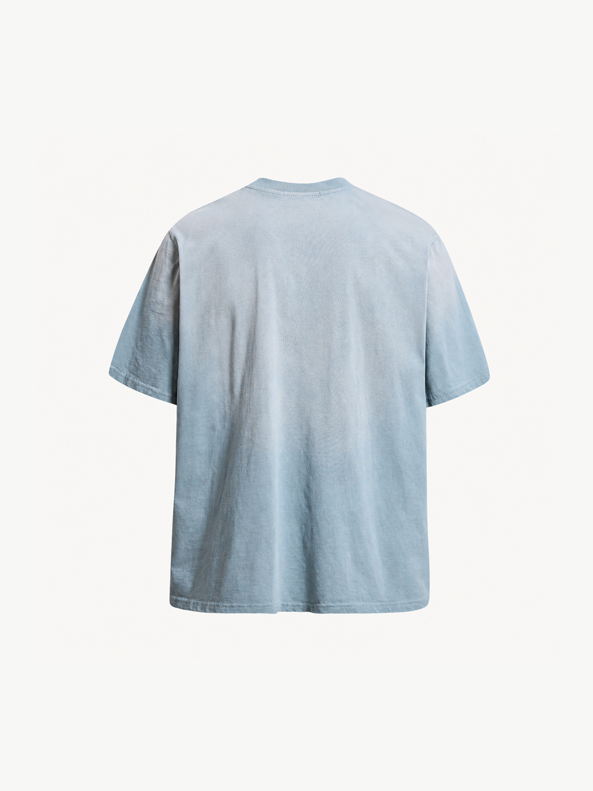 OYL-Lab Frayed Denim Patch Embroidery Tee