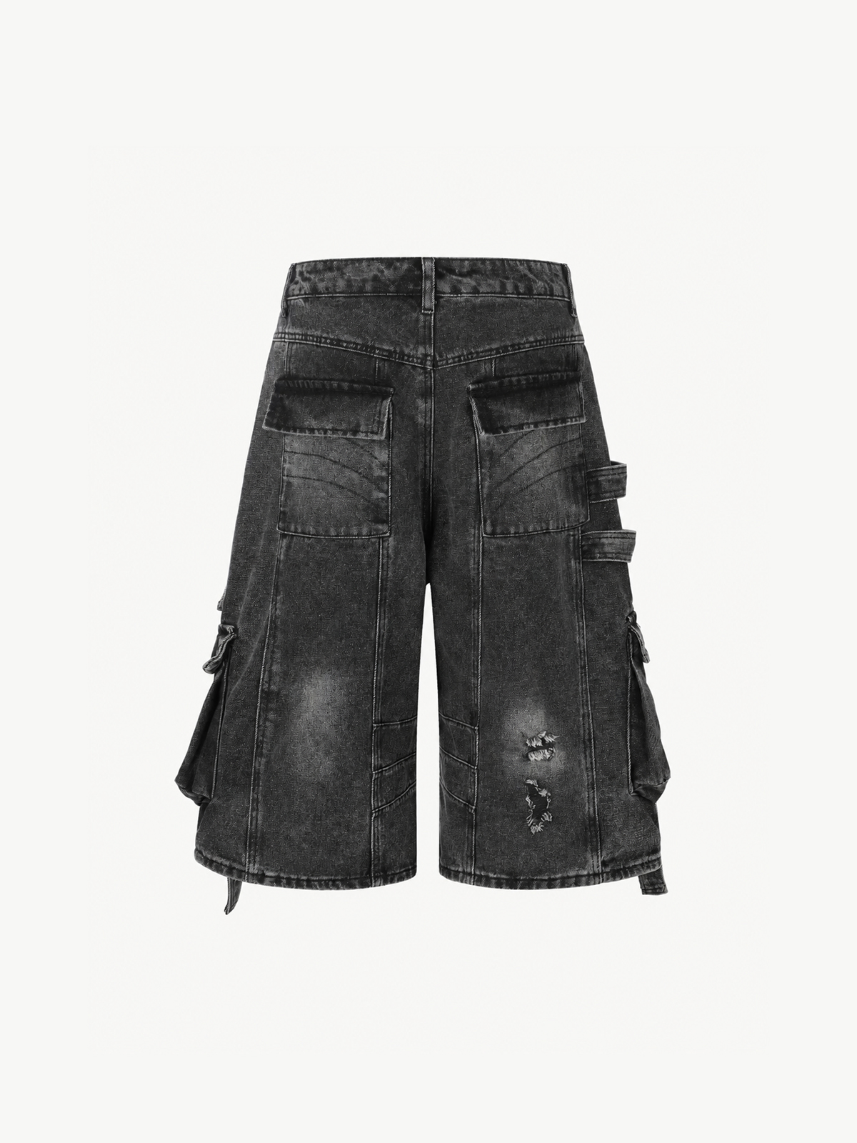 [Copy][Copy]OYL-Lab Star Patch Washed Denim Jorts