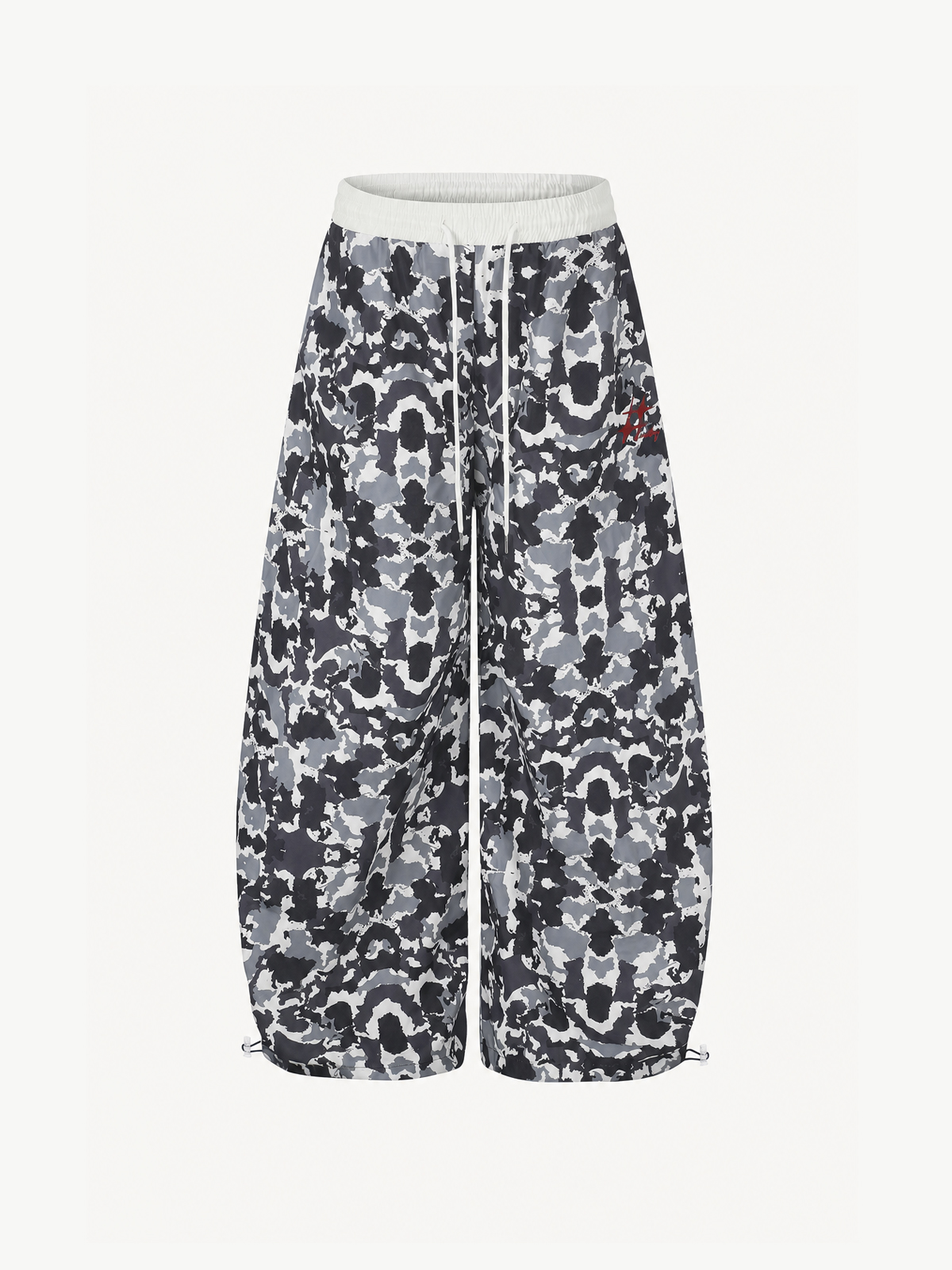 OYL-Lab Abstract Camo Print  Wide Leg Sweat Pants