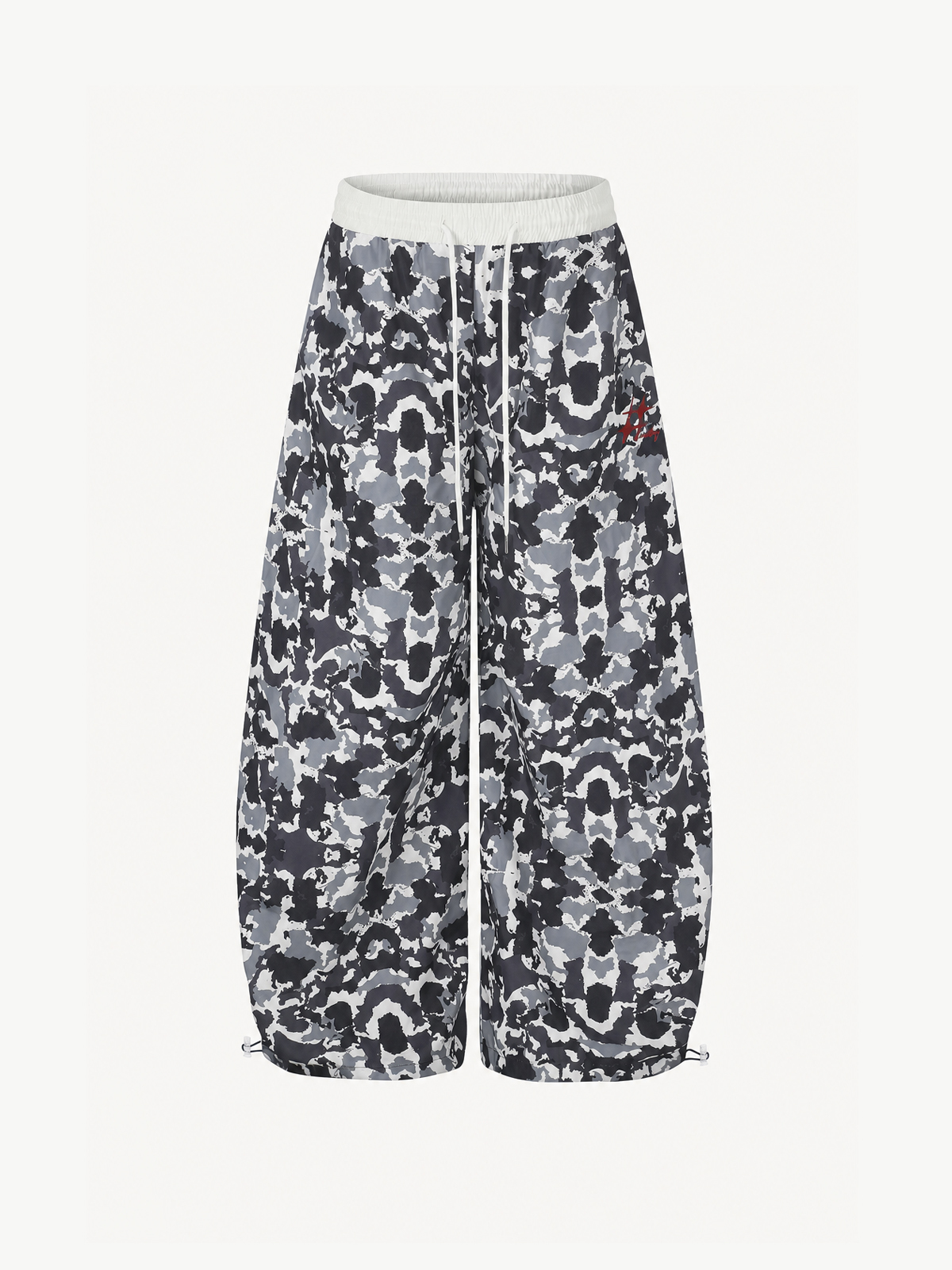 OYL-Lab Abstract Camo Print  Wide Leg Sweat Pants